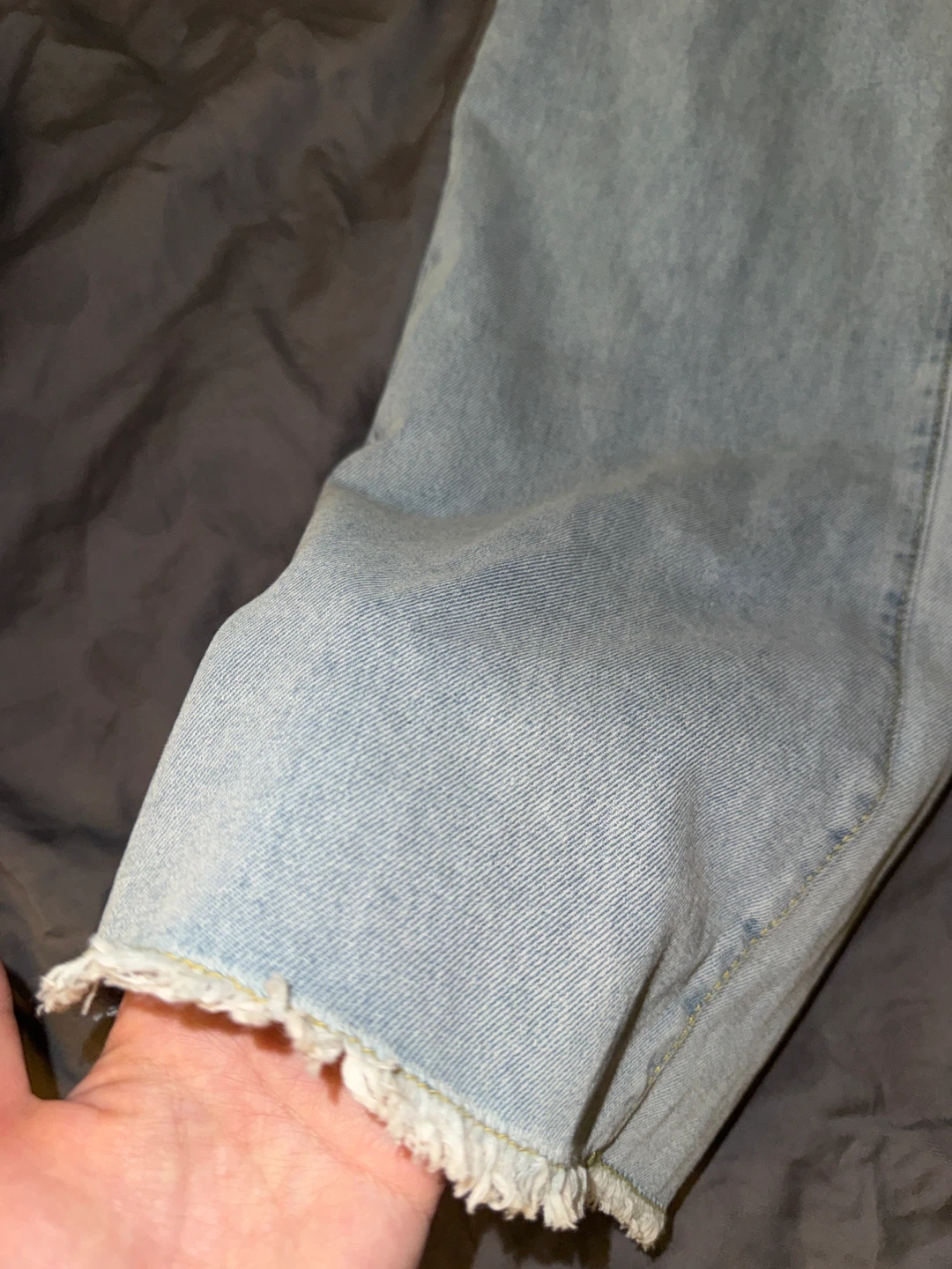 Light Wash Denim Wide Leg Jeans - photo 2