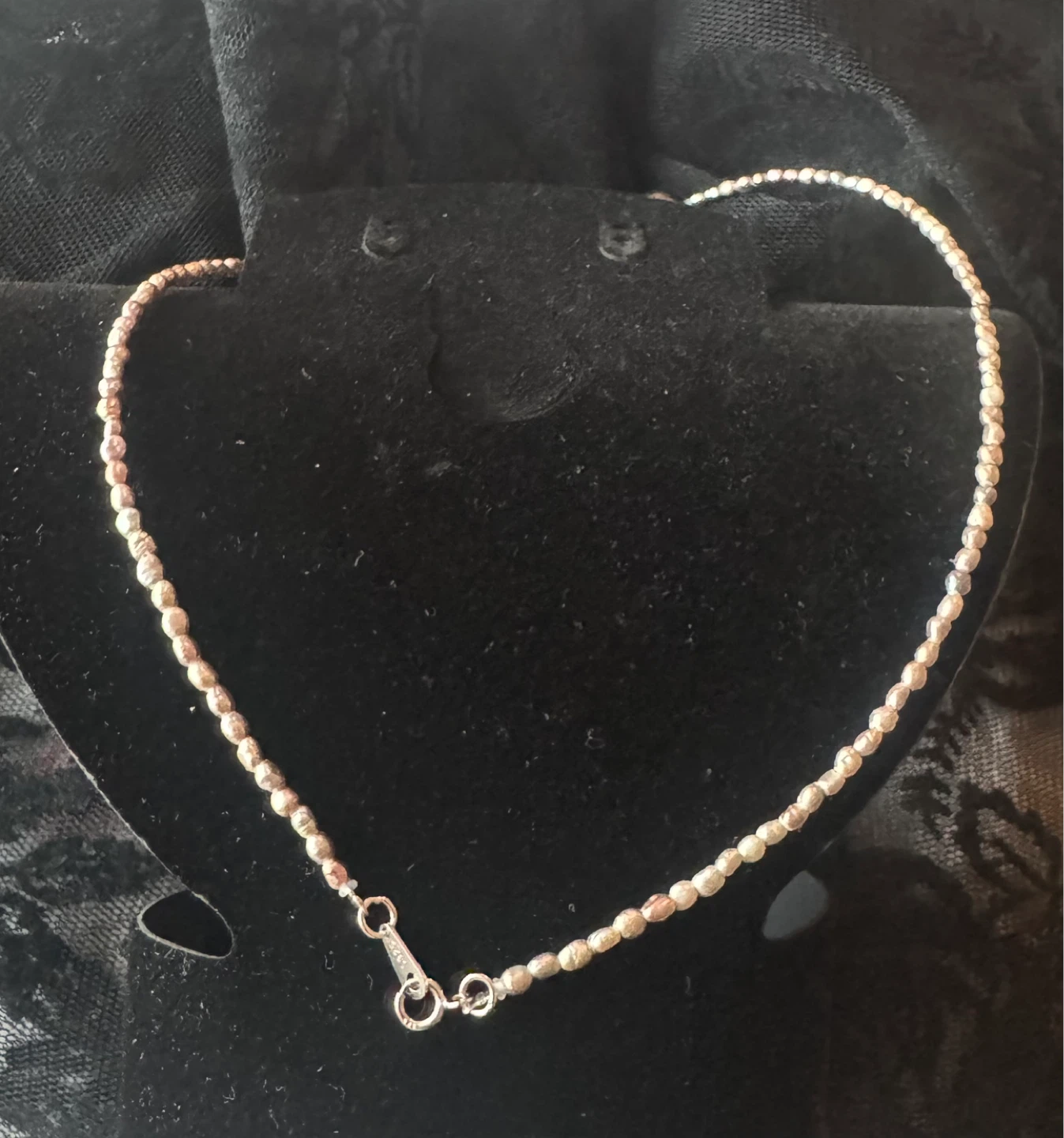 Japanese keshi pearls and southsea centerpiece necklace - photo 3