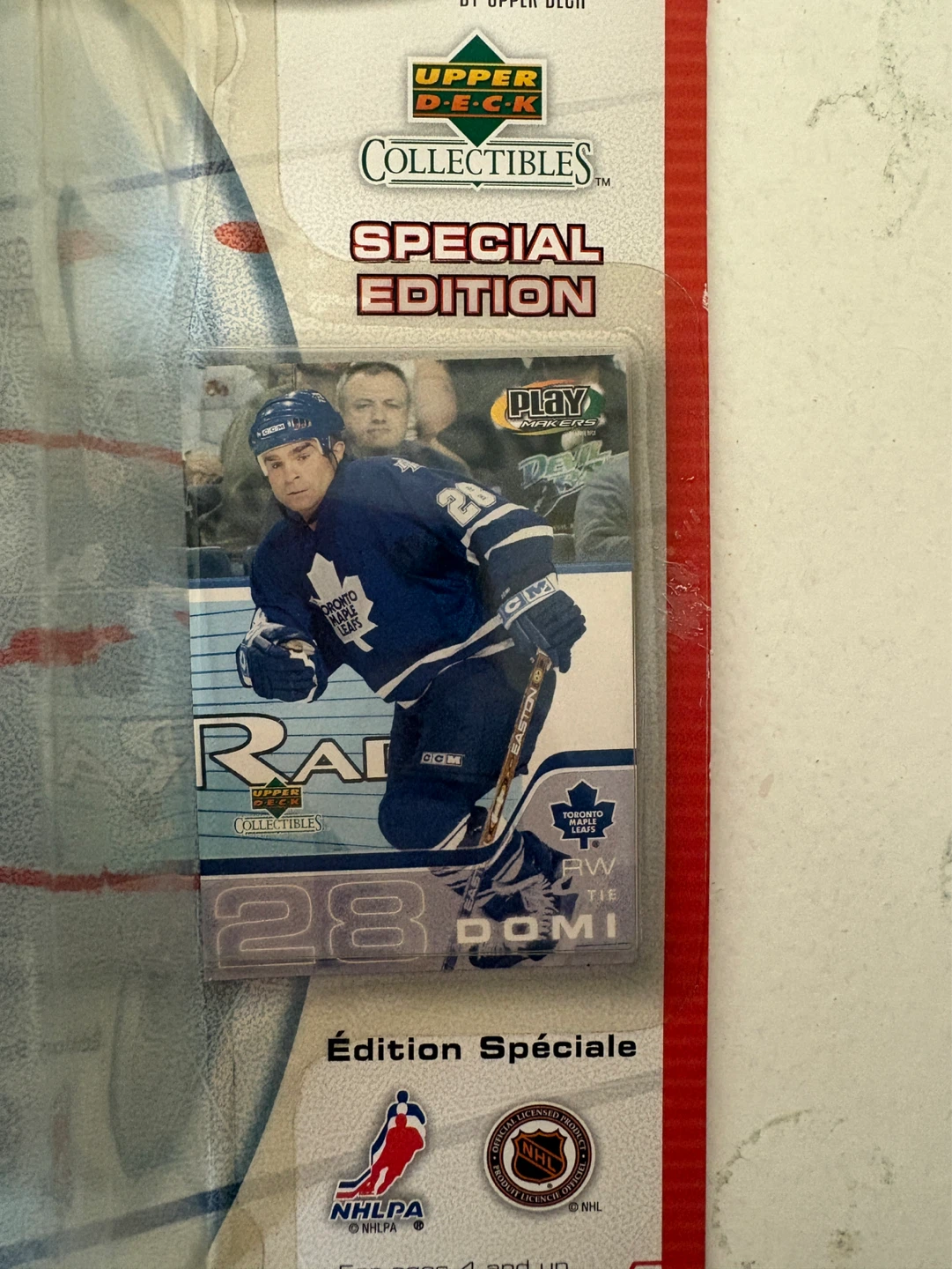 Upper Deck Playmakers Tie Domi Bobblehead Special Edition - photo 3