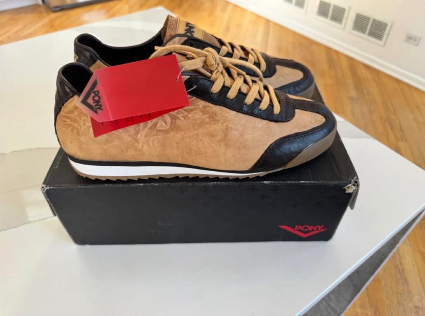 Pony Brown & Black Athletic Shoes