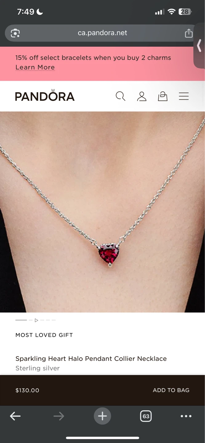 Heart Halo Pendant Collier Necklace Sterling Silver