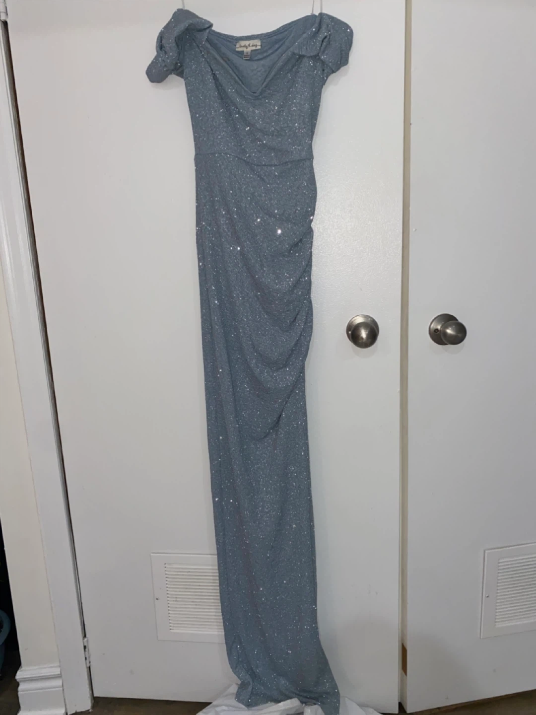 HONEY Sparkly/Glittery Blue Prom Dress - Size S - photo 2
