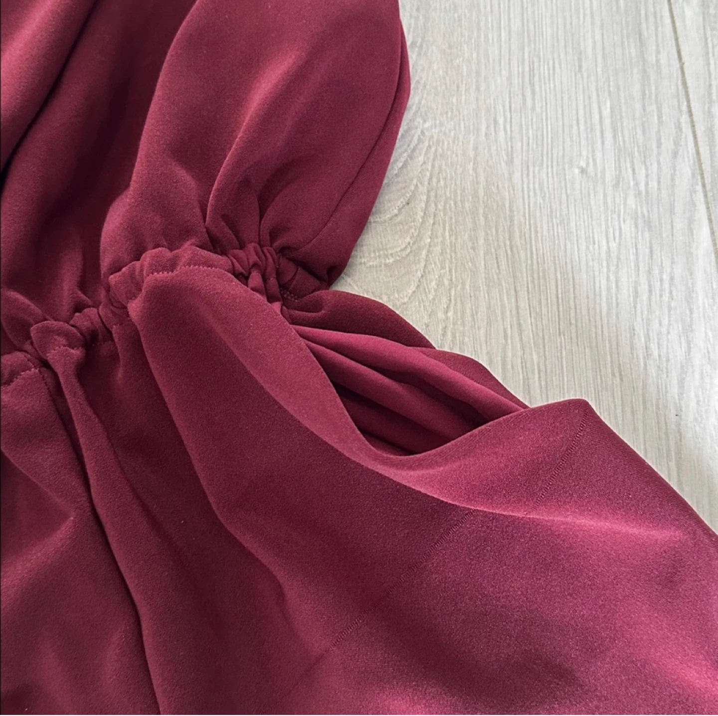 Maroon Spaghetti Strap Romper - photo 3