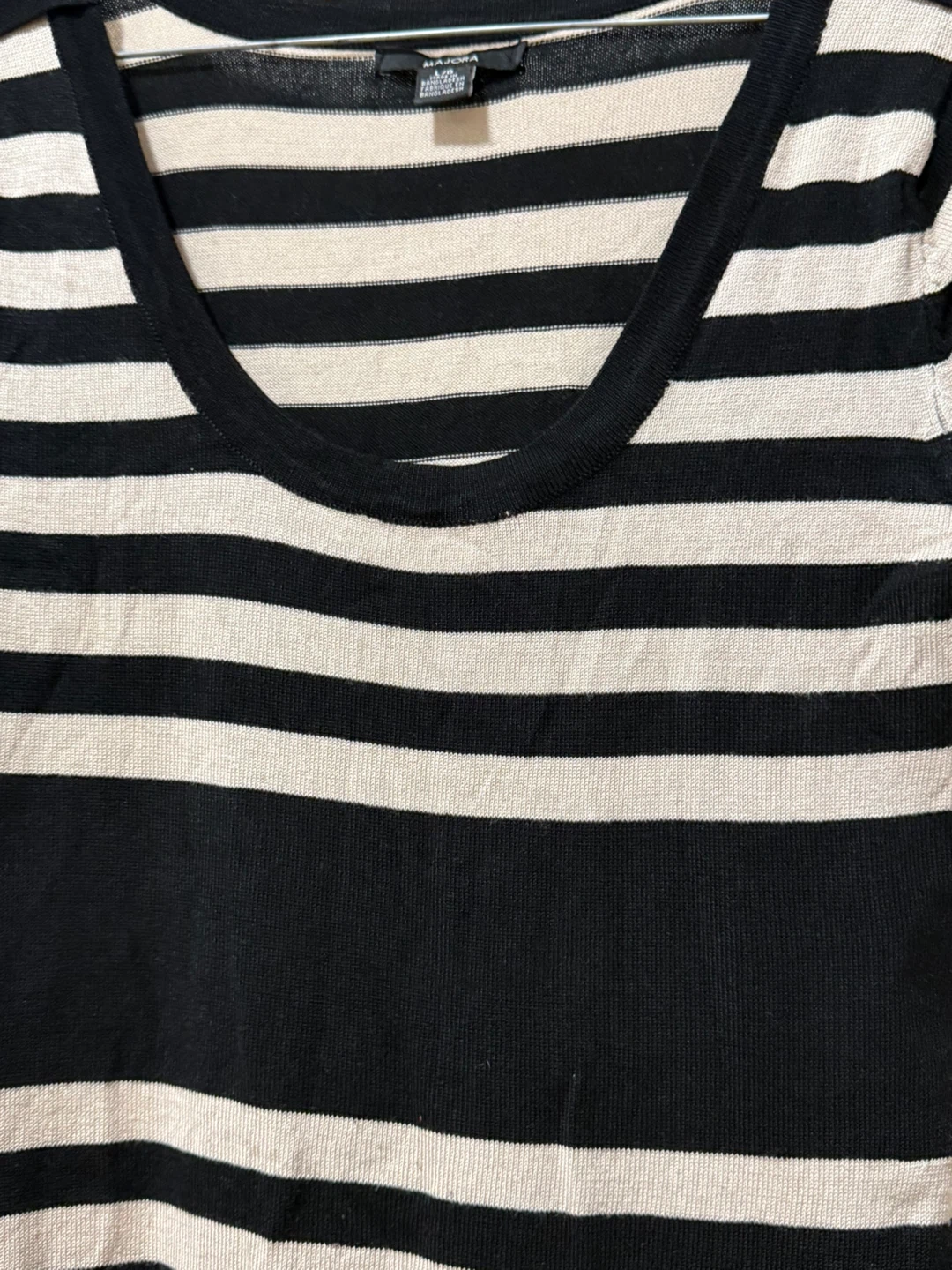 Apt. 9 Striped Knit Top - Black, White & Red - photo 2