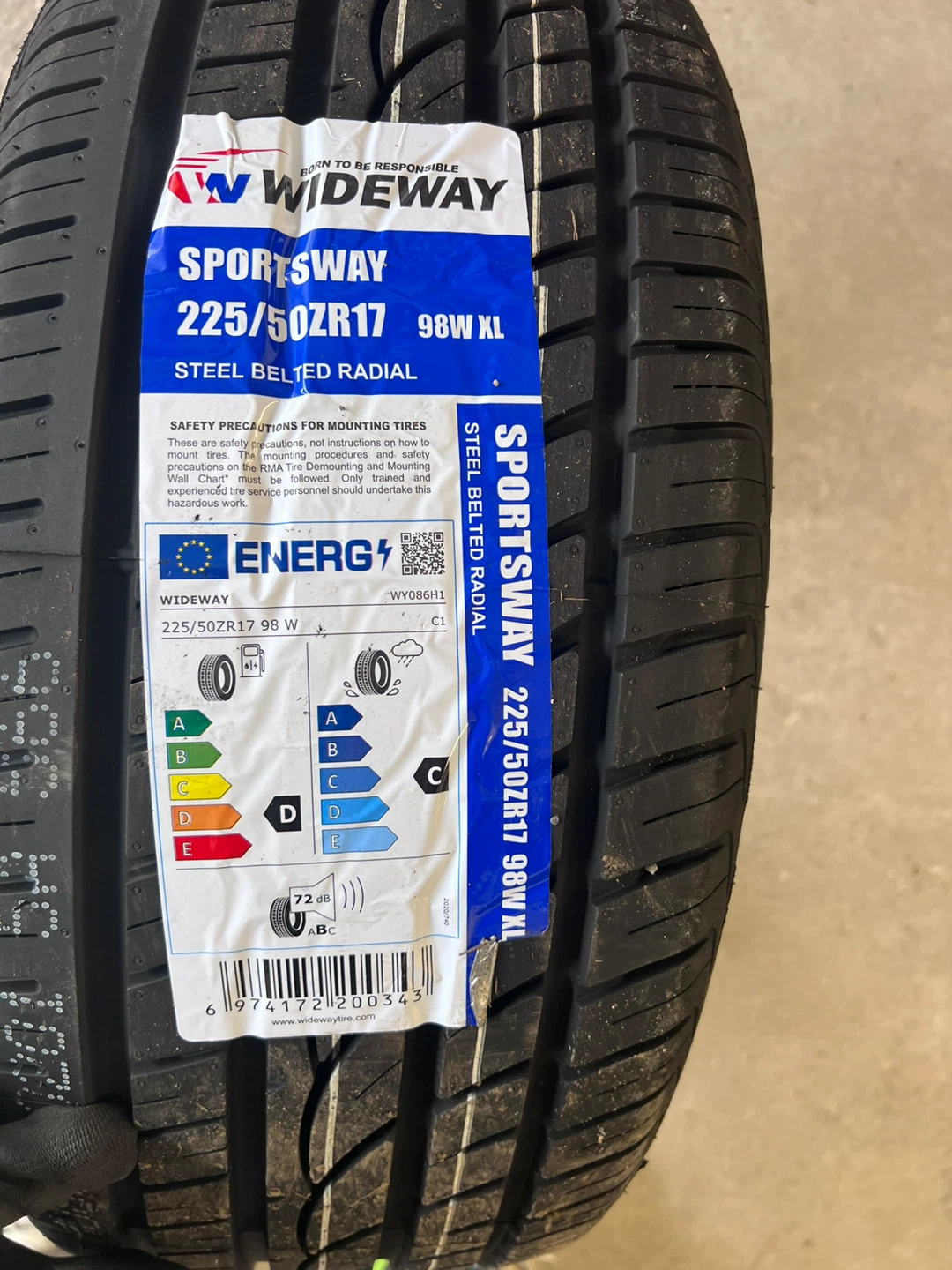 Wideway Sportsway 225/50ZR17 98W XL Tire