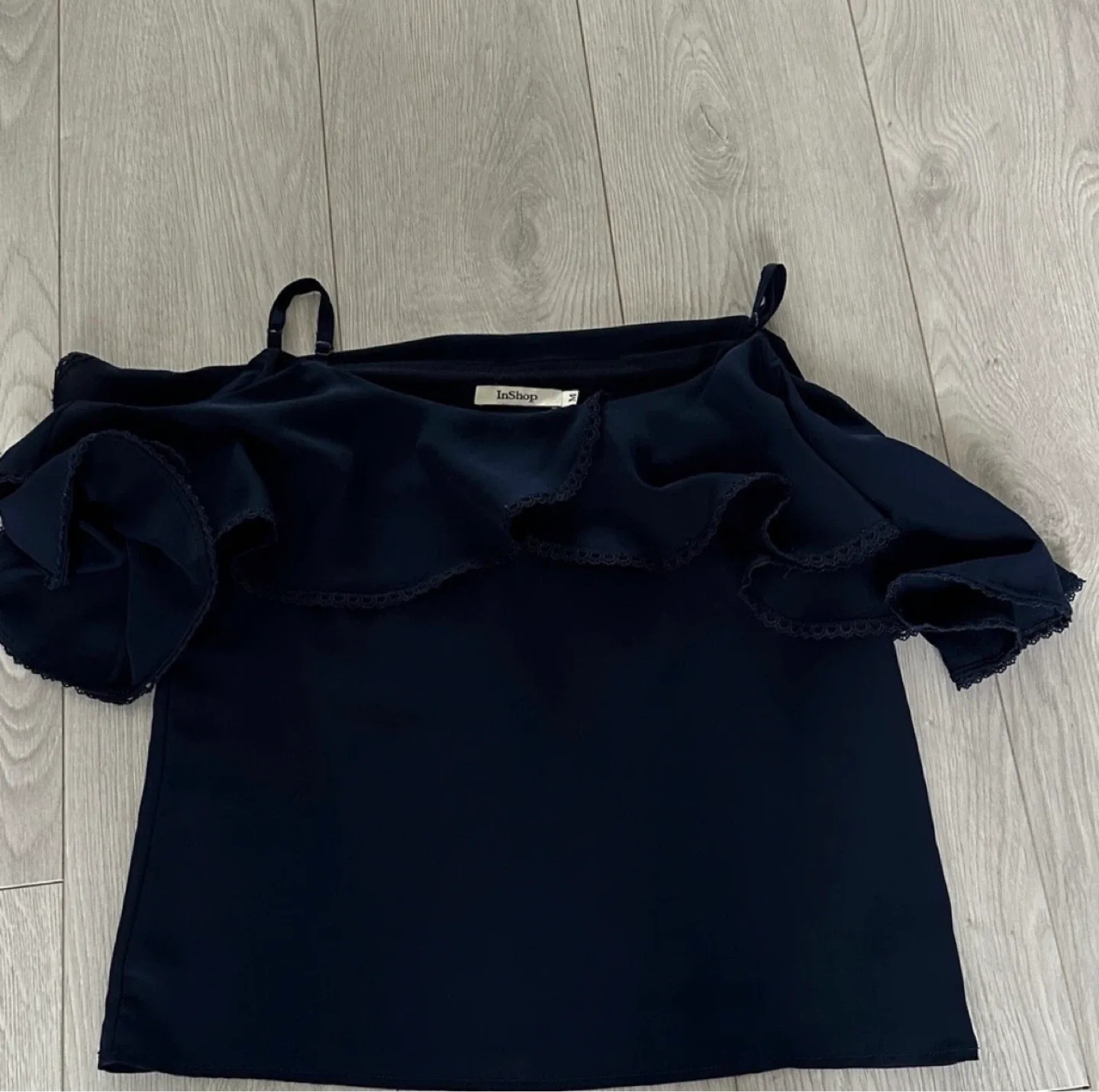 Navy Off the Shoulder Tp