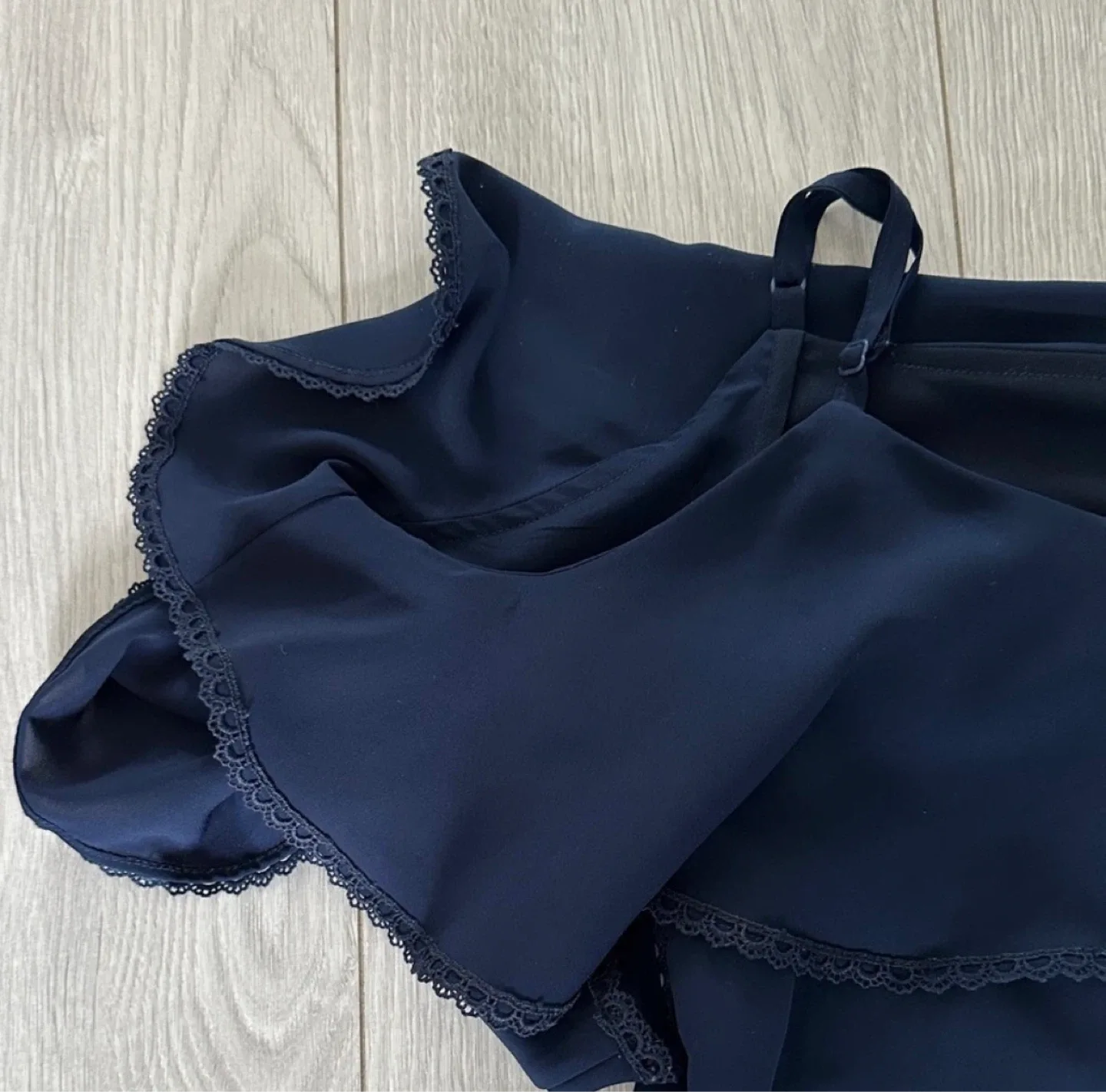 Navy Off the Shoulder Tp - photo 2
