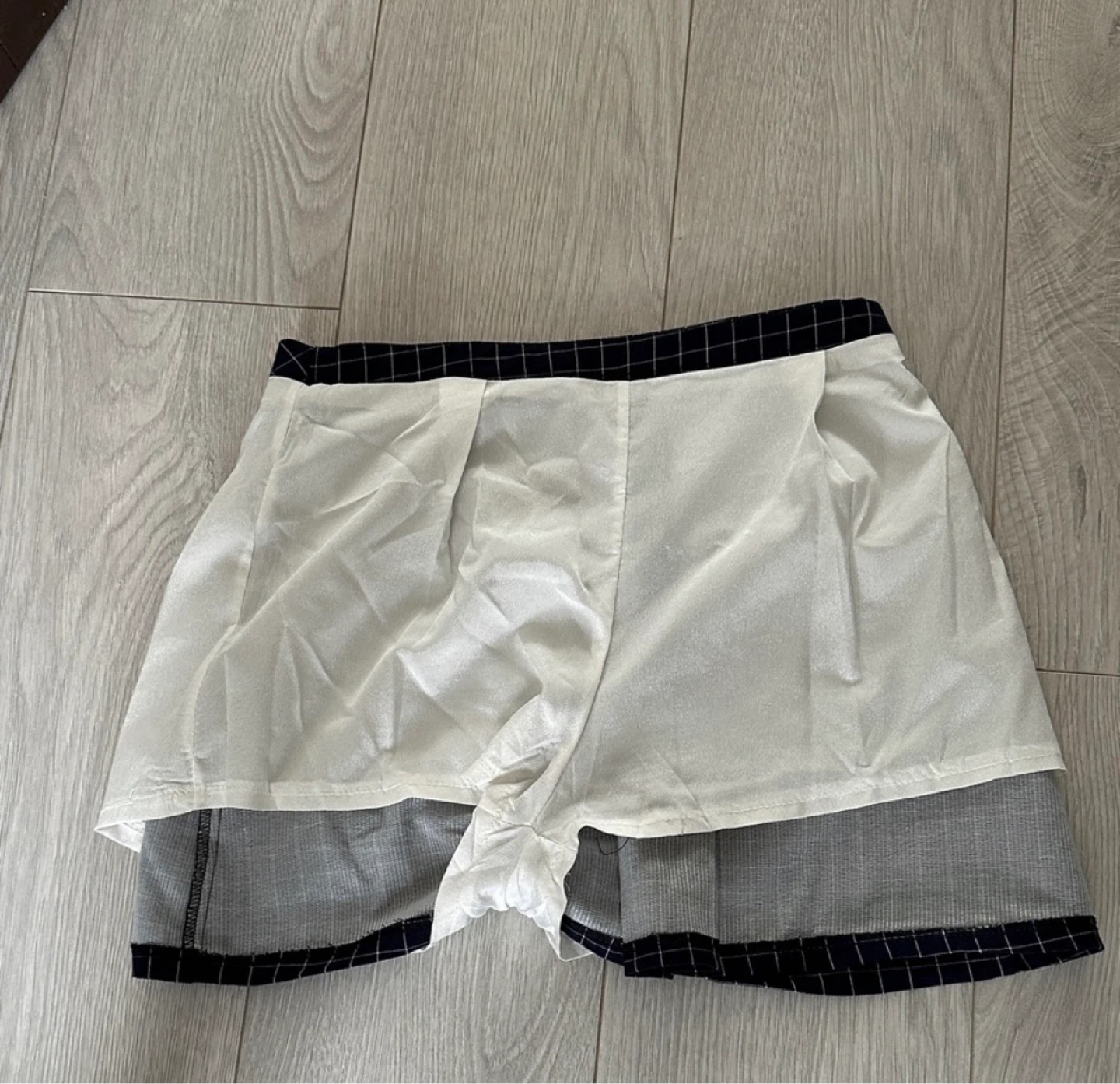 Navy Checkered Skort - photo 3