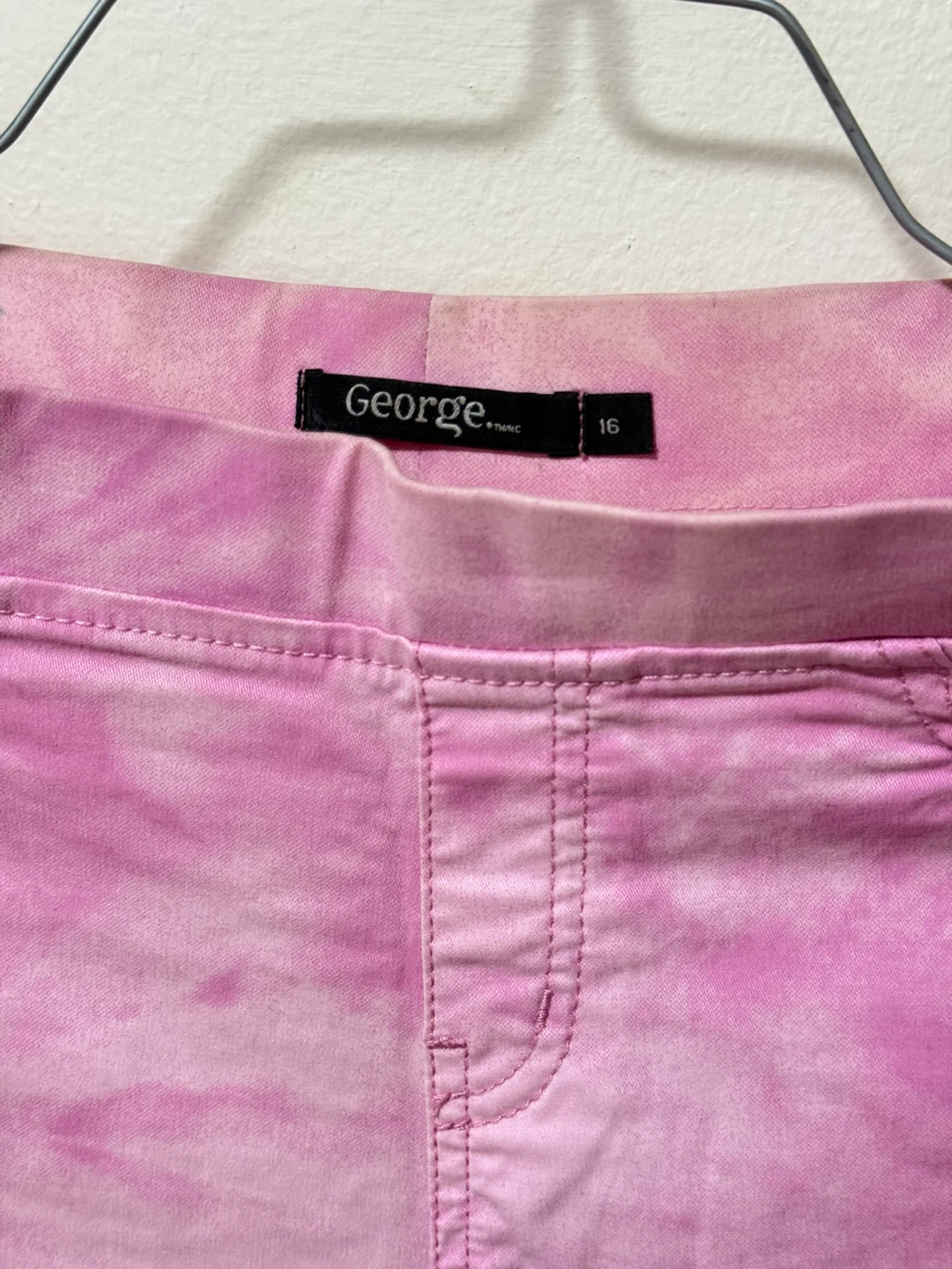George Pink Tie-Dye Leggings Size 16 - photo 2
