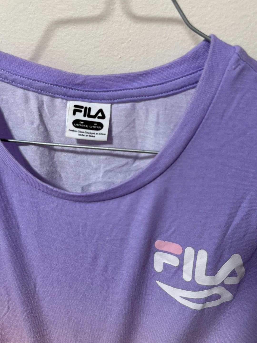 Fila T-Shirt Ombre Purple Pink Size L/G (10/12) - photo 2