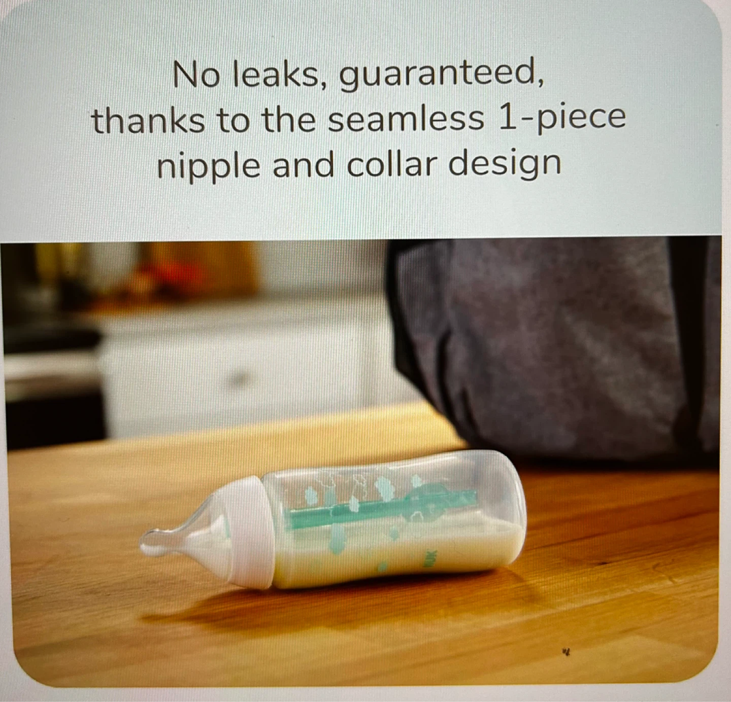 NUK Baby Bottle + 2 Pack Replacement Nipples - photo 3