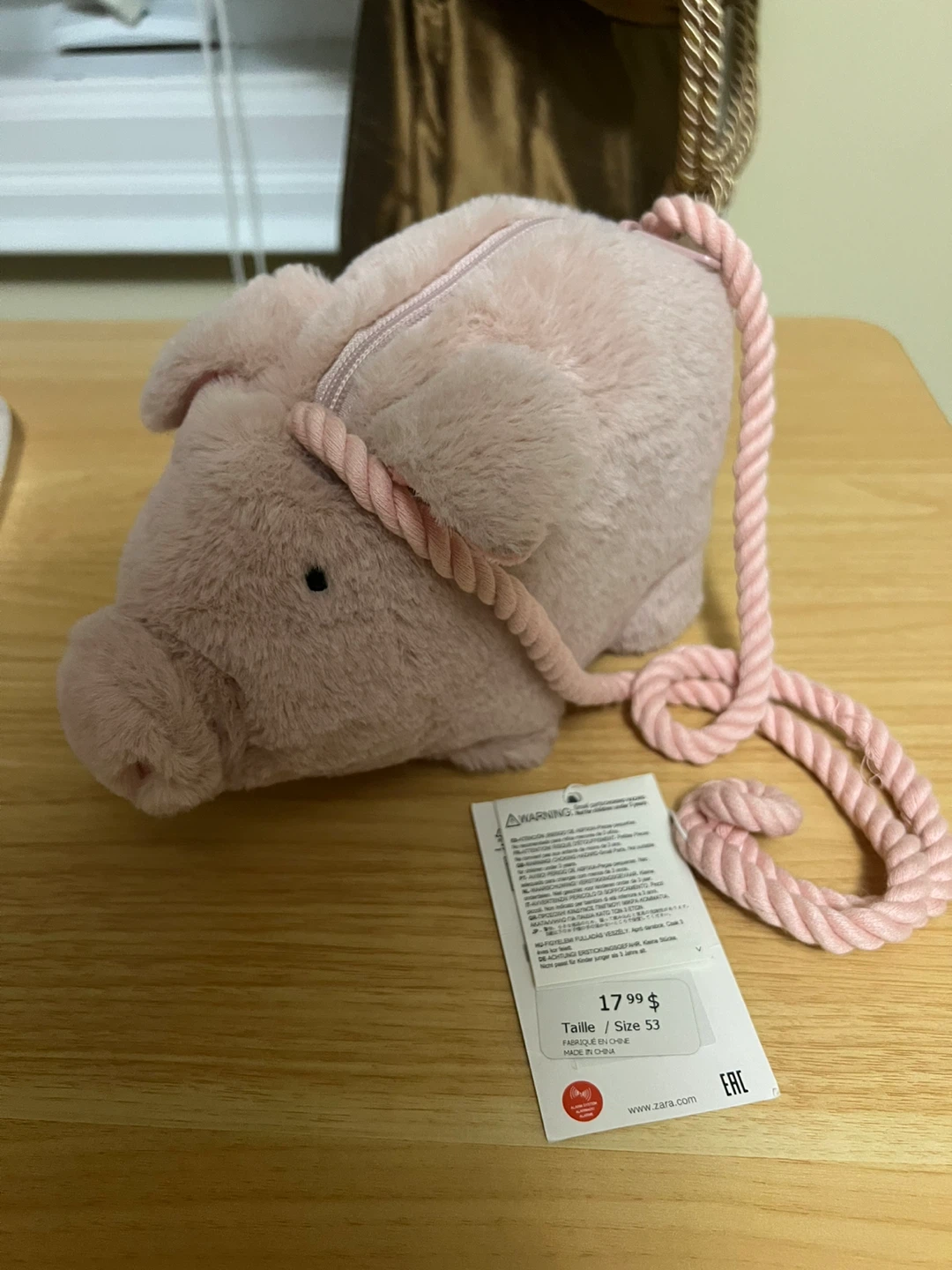 Zara Pig Plush Bag