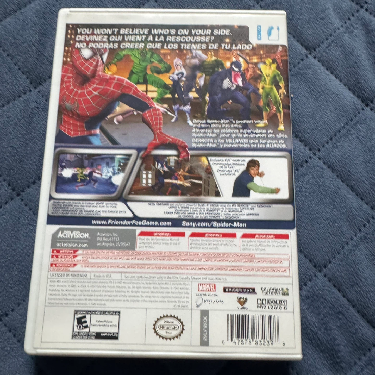 Spider-Man: Friend or Foe Nintendo Wii Game UNTESTED AS IS - photo 2