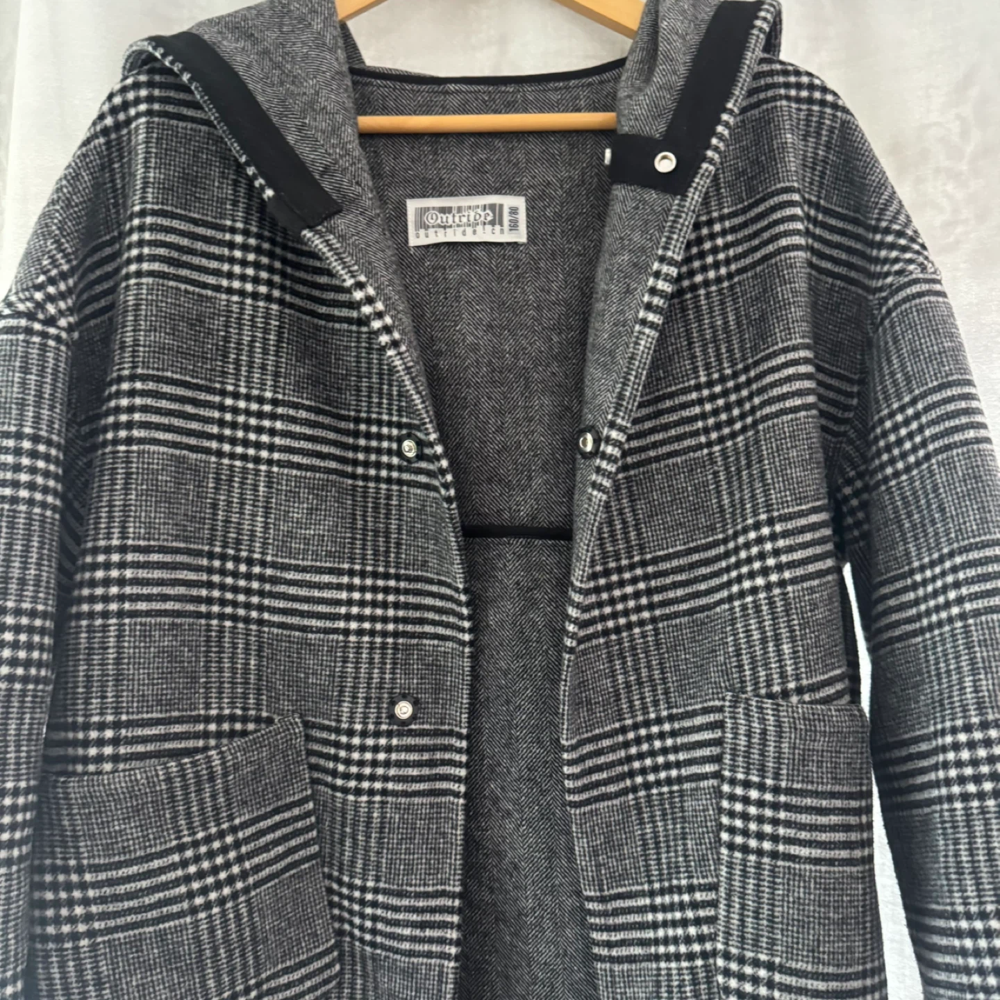 Outride Plaid Hooded Coat - photo 4