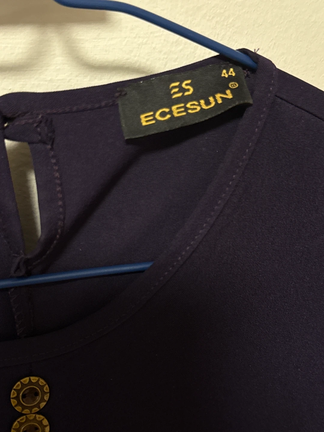 Ecesun Women's Dark Purple Dress Size 44 - photo 4