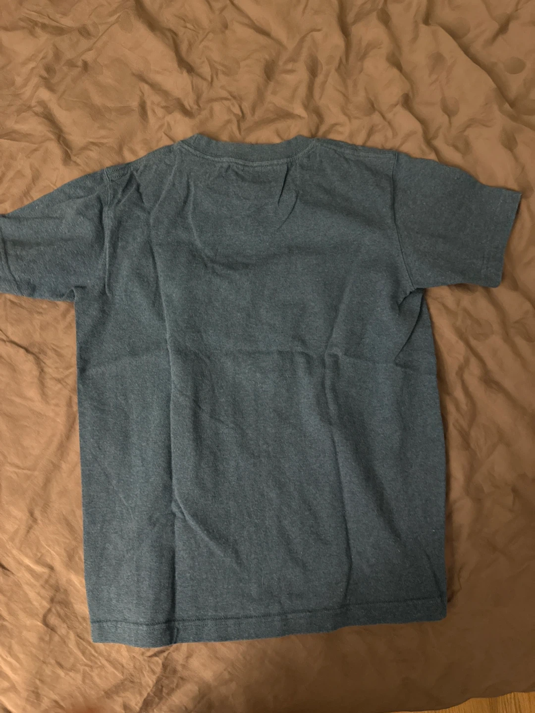 100% Cotton Blue Short Sleeve T-Shirt - photo 3