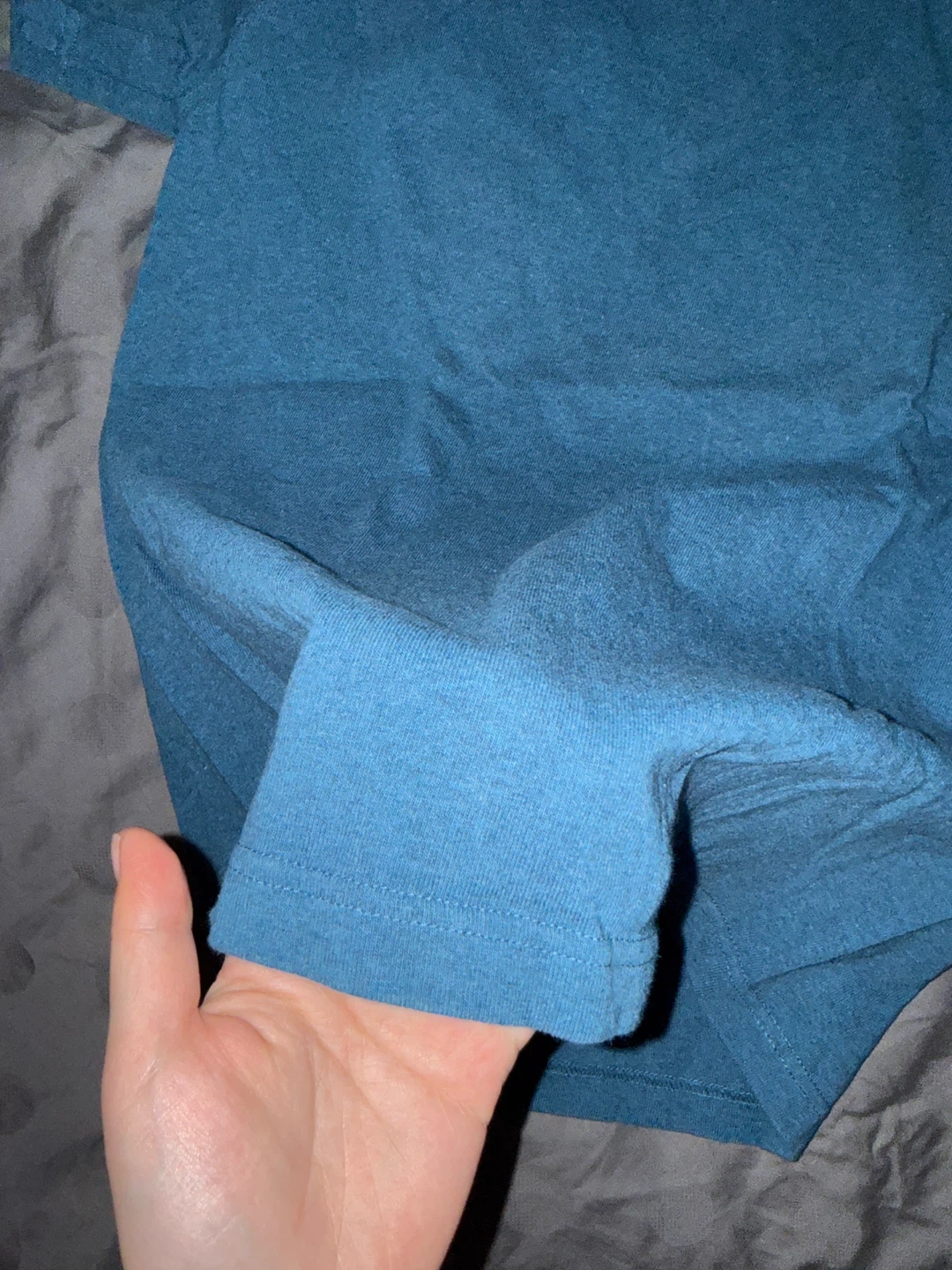 100% Cotton Blue Short Sleeve T-Shirt - photo 2