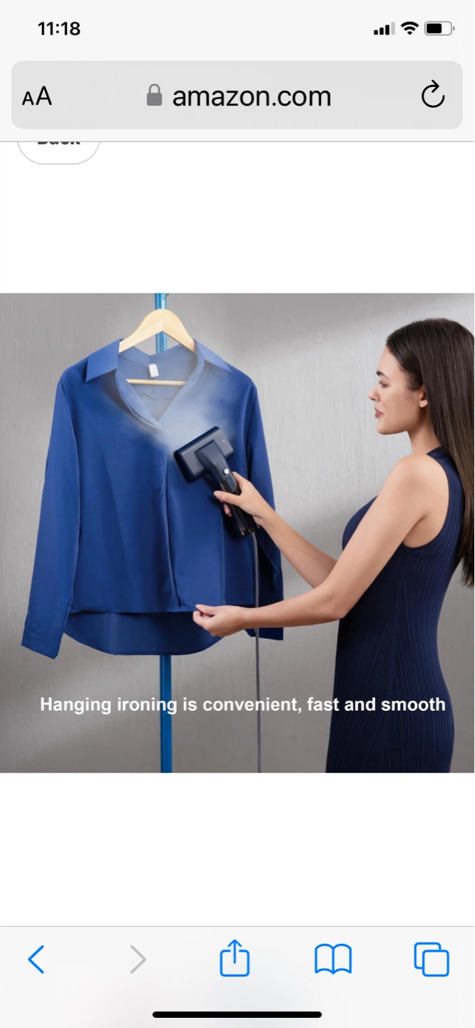 NXUOO G10 Handheld Garment Steamer, 1200W, Navy Blue - photo 5