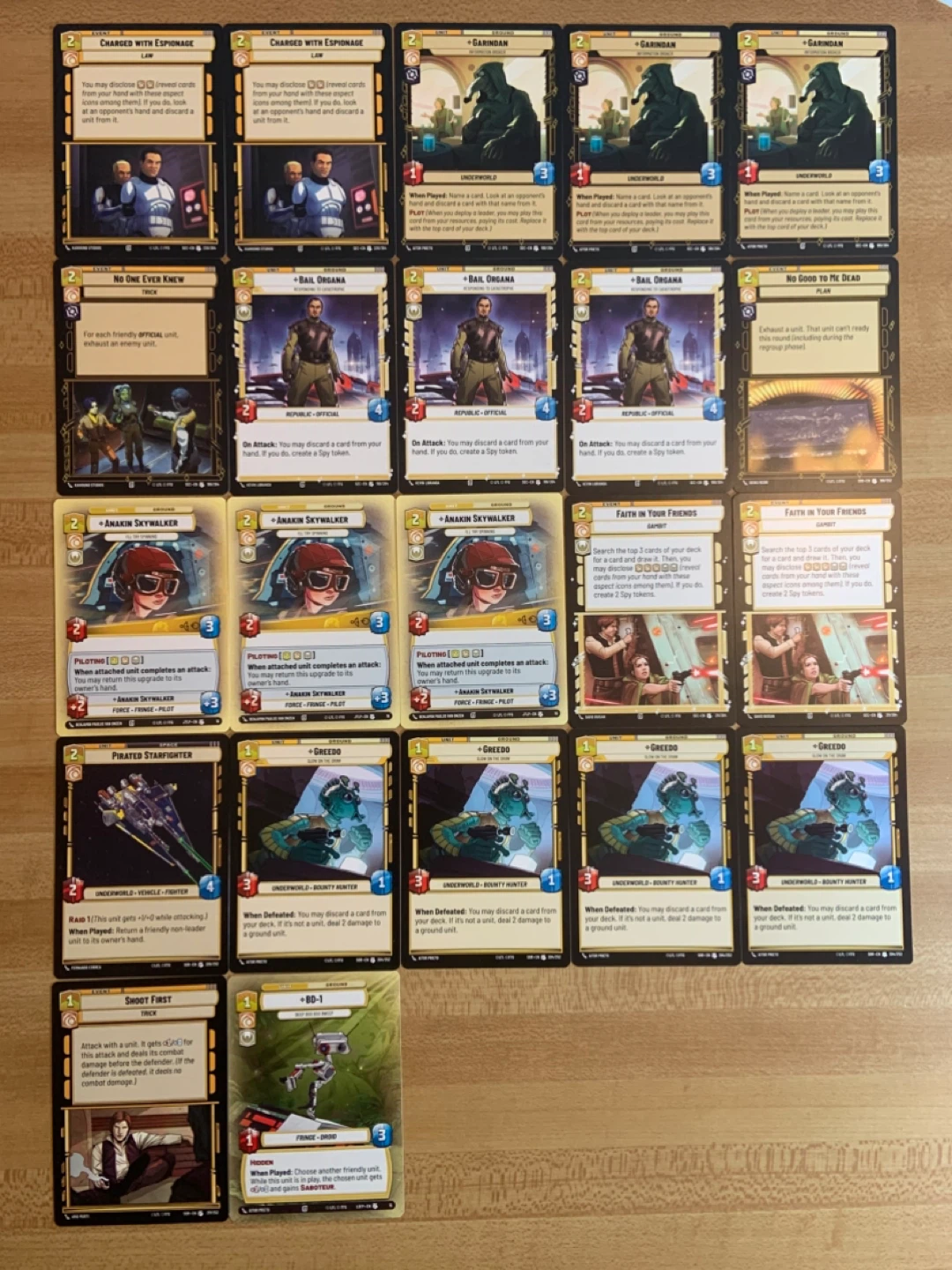 Star Wars Unlimited 47 Card Lot Uncommon Bundle - photo 2