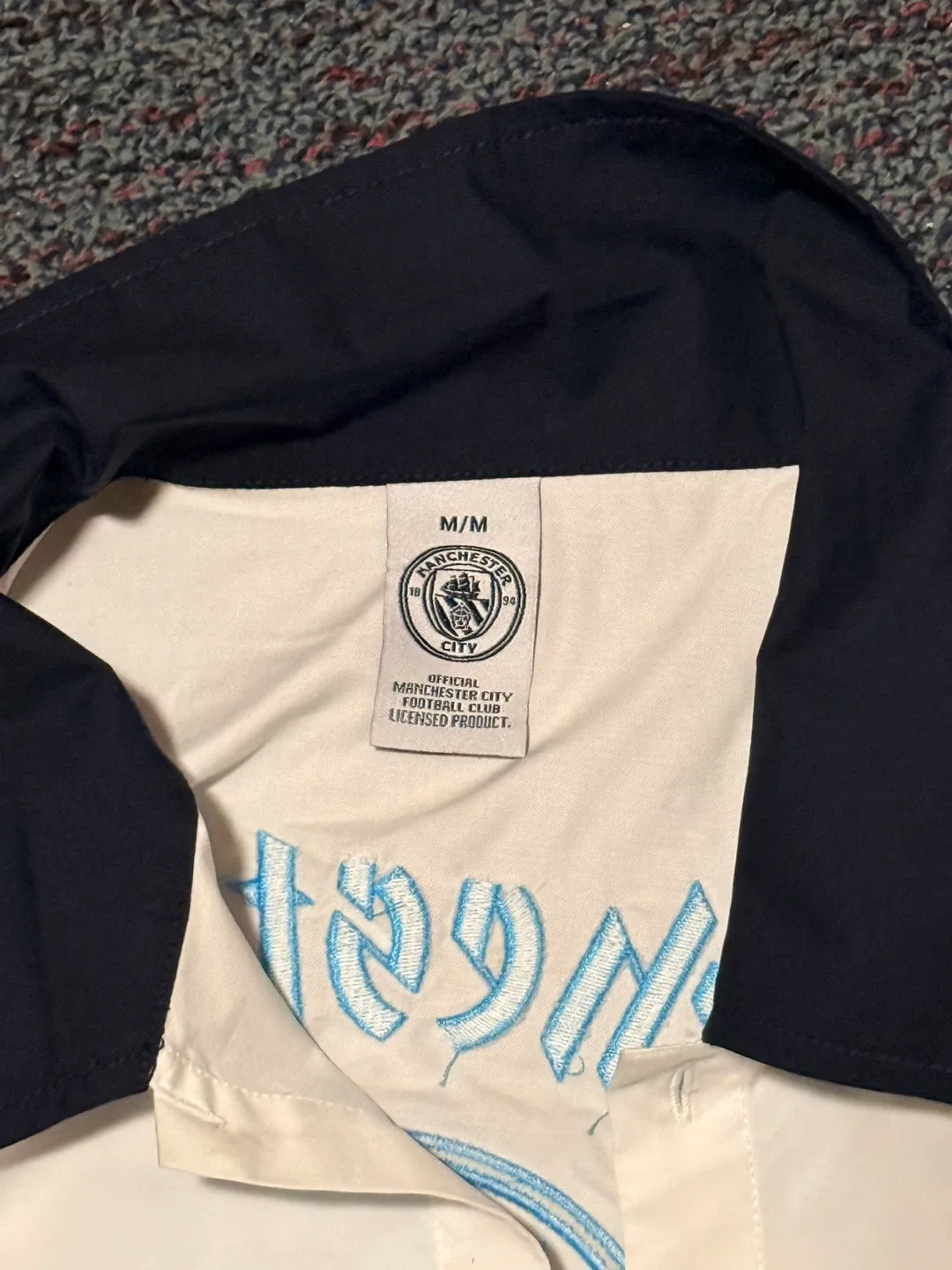 Manchester City white button up shirt. Size M - photo 2