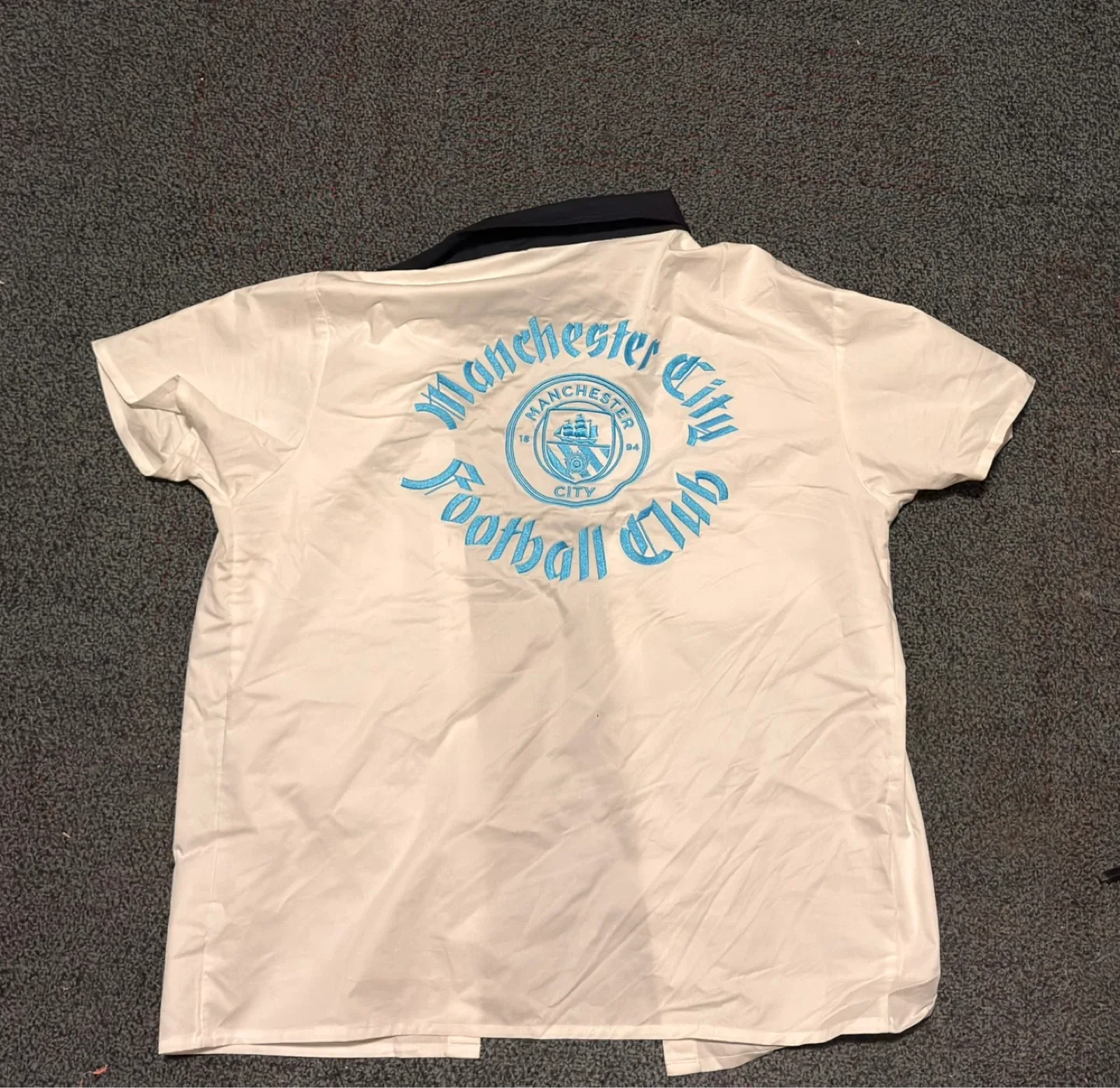 Manchester City white button up shirt. Size M - photo 3