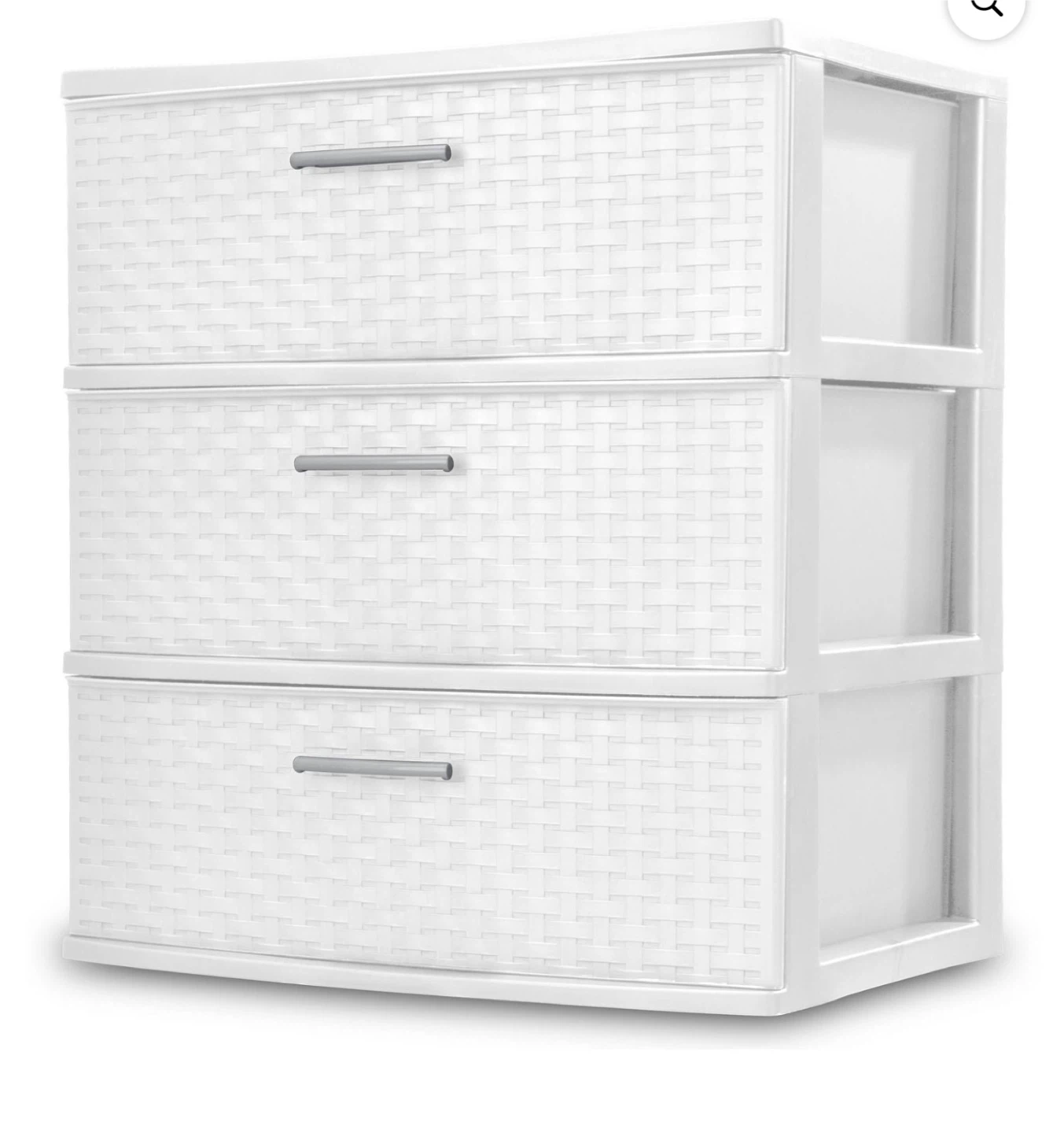 White 3-Drawer Storage Unit