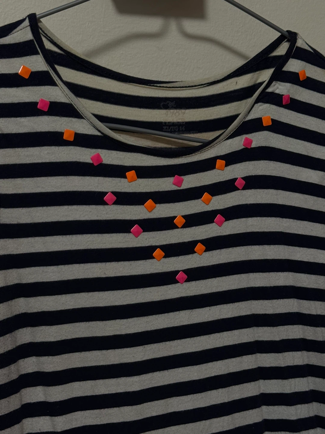 The Children’s Place: striped dress with denim ruffle skirt - photo 3