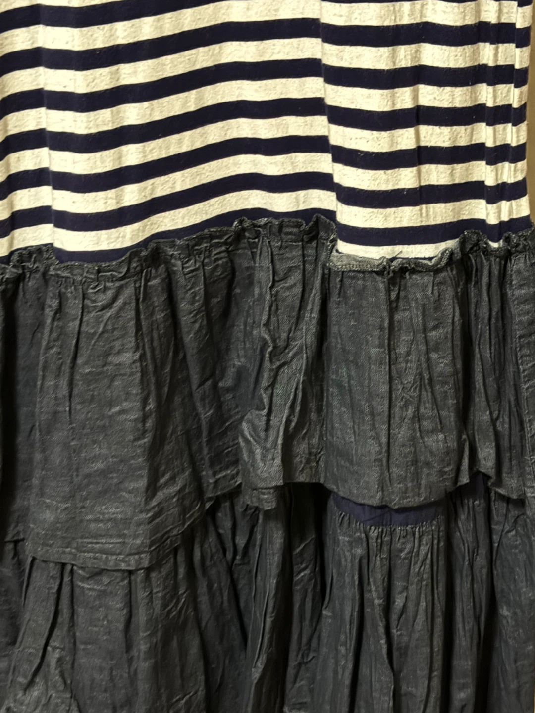 The Children’s Place: striped dress with denim ruffle skirt - photo 5