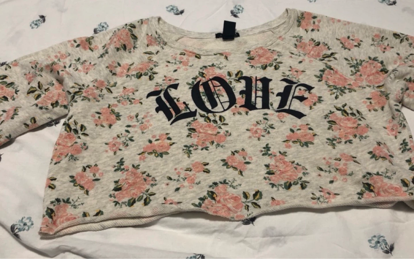 Floral LOVE Crewneck Sweater - photo 3