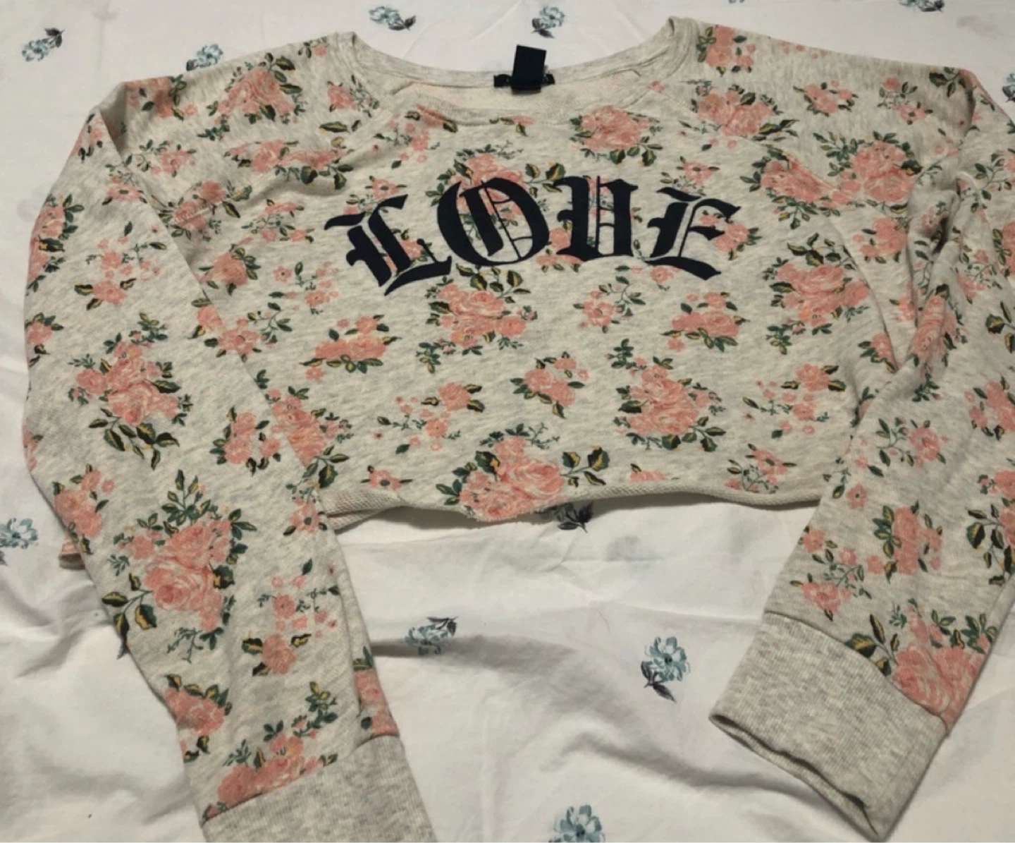 Floral LOVE Crewneck Sweater