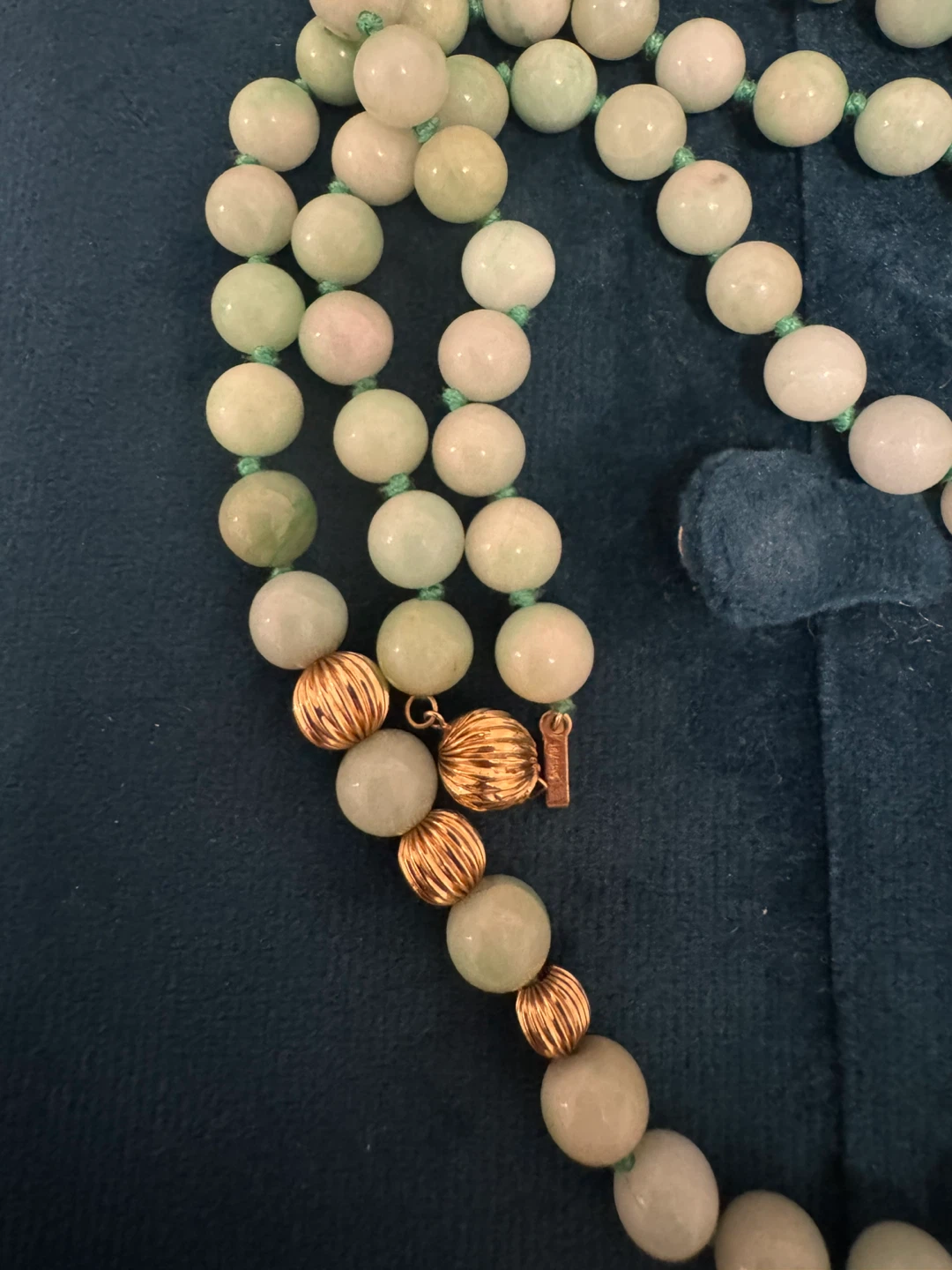Jade and Gold 14K Beaded Necklace - photo 5
