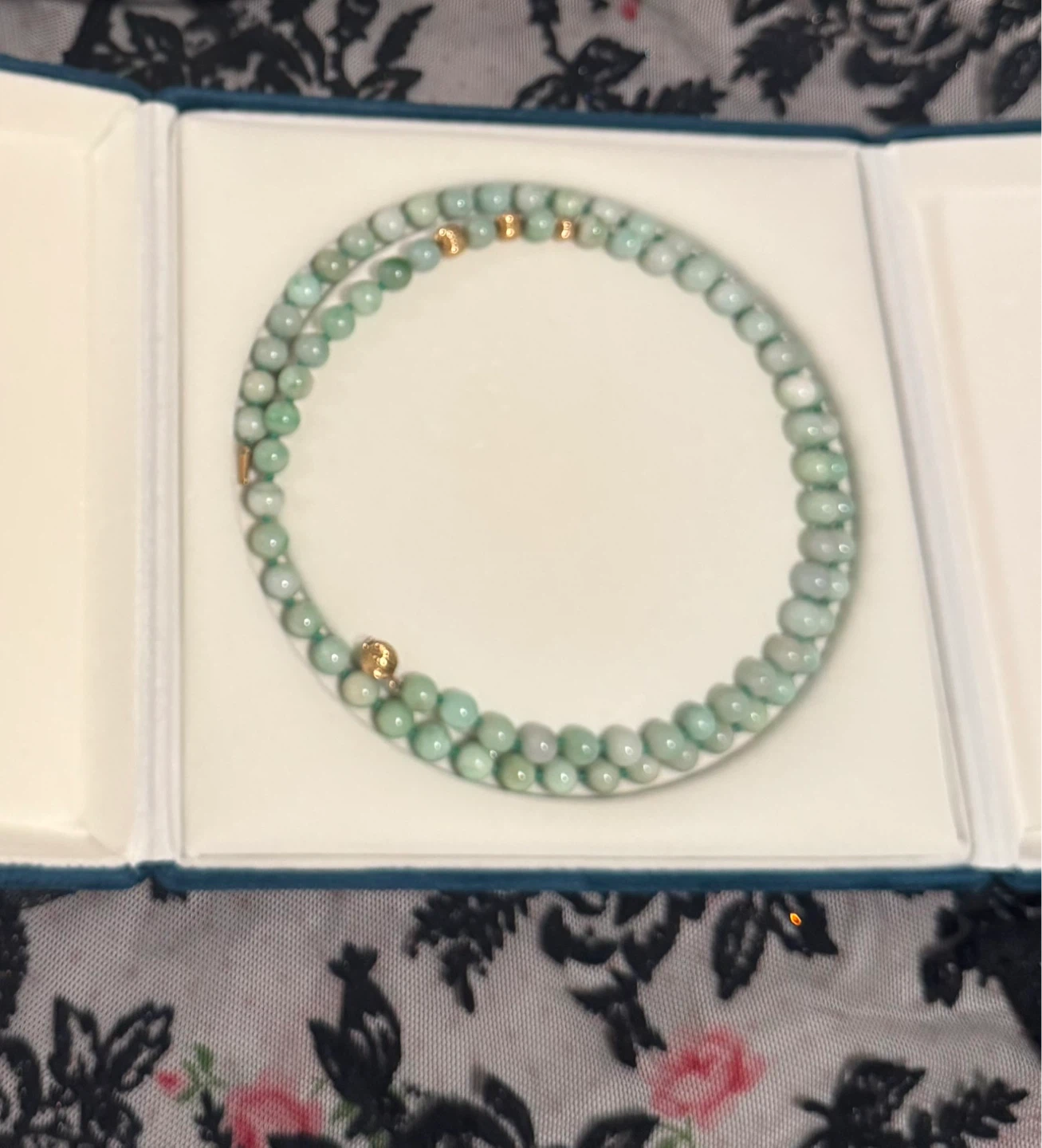 Jade and Gold 14K Beaded Necklace - photo 4