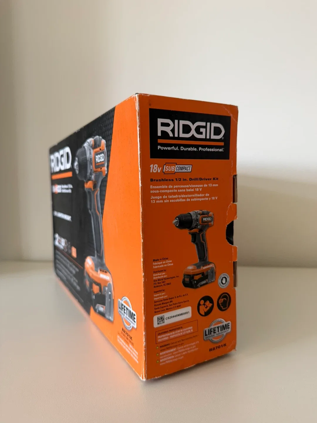 RIDGID 18V SubCompact Brushless 1/2 in. Drill/Driver Kit - photo 2