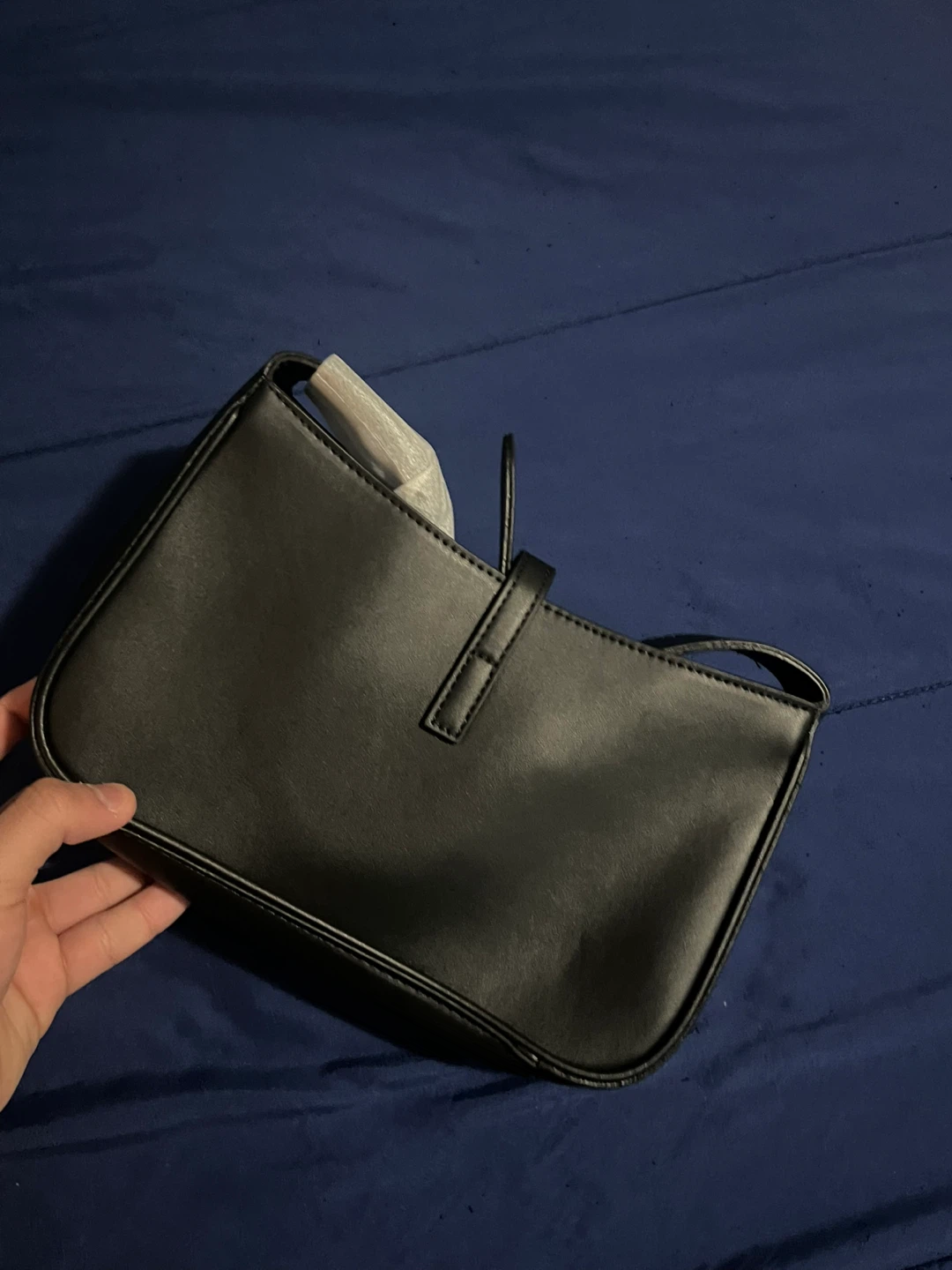 Saint Laurent Paris Black Leather Shoulder Bag - photo 3