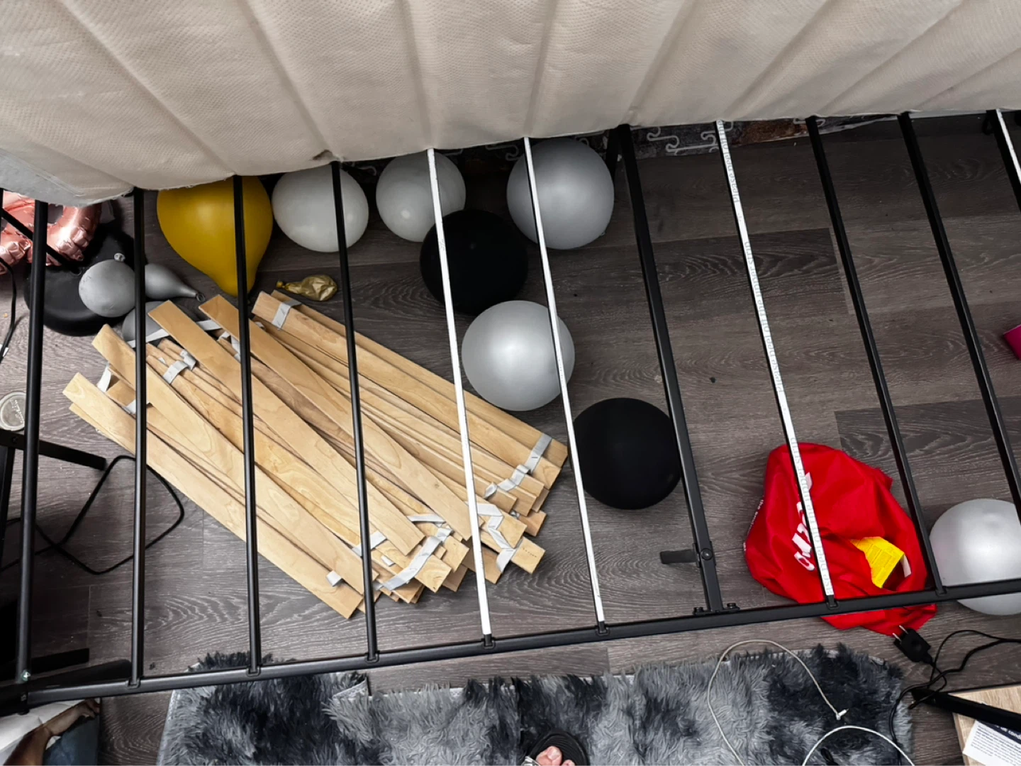 Black Metal Twin Bed Frame - photo 4
