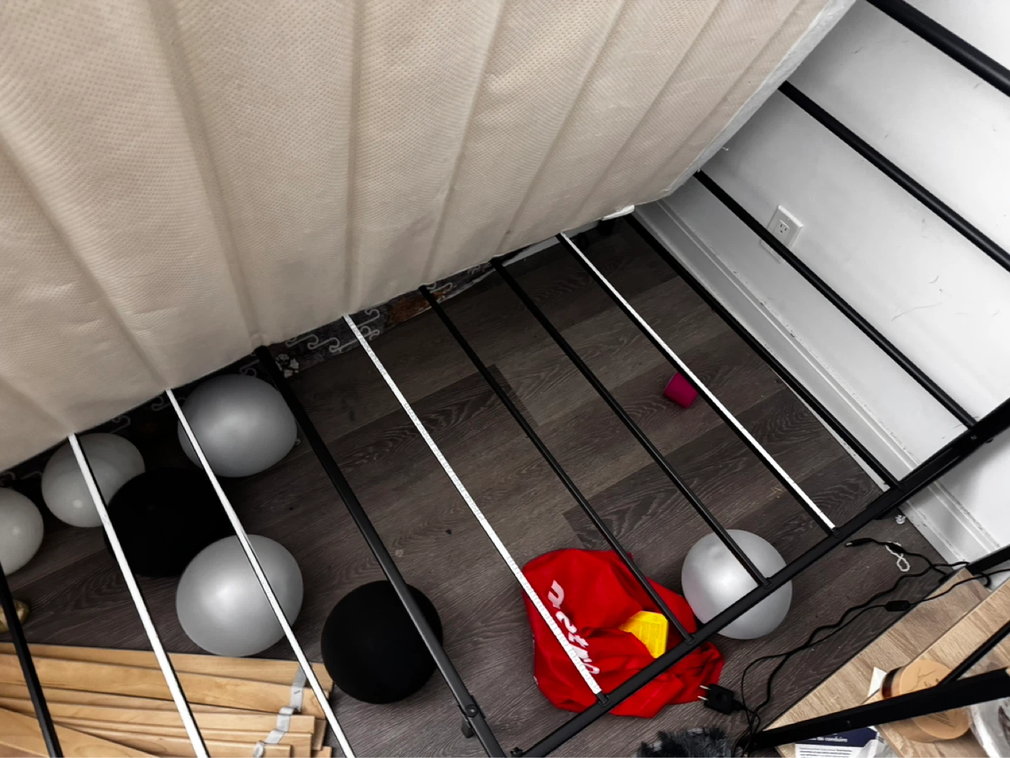 Black Metal Twin Bed Frame - photo 2