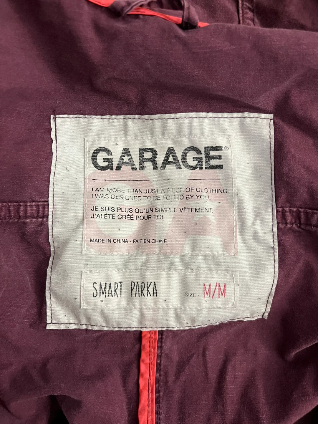 Garage Smart Parka M/M Burgundy - photo 2