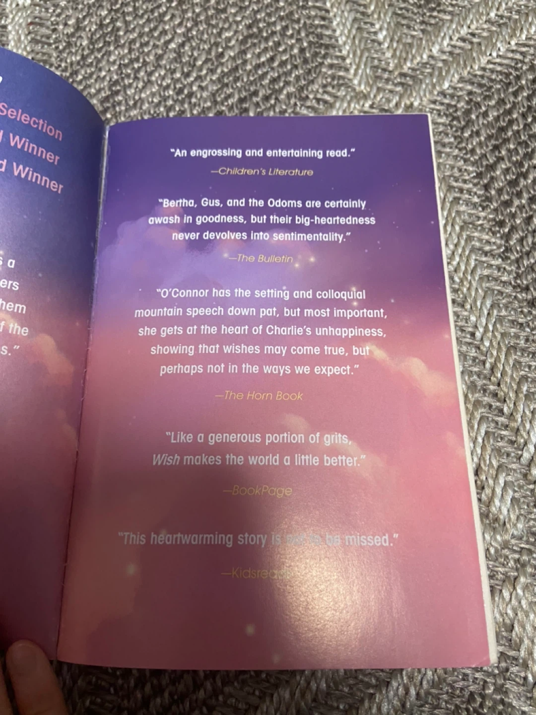 Wish by Barbara O'Connor Book - photo 3