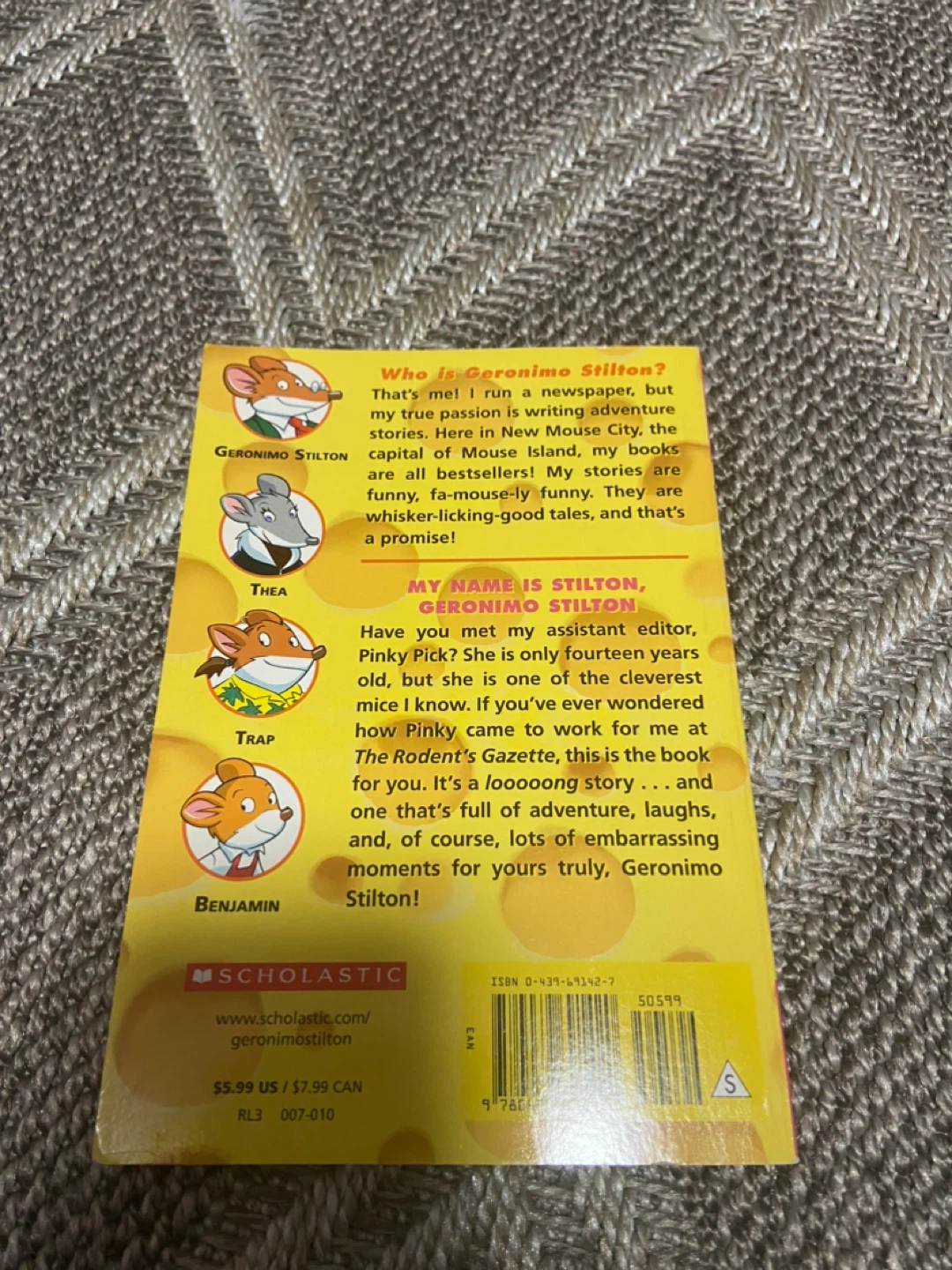 Geronimo Stilton "My Name is Stilton, Geronimo Stilton" Book - photo 2