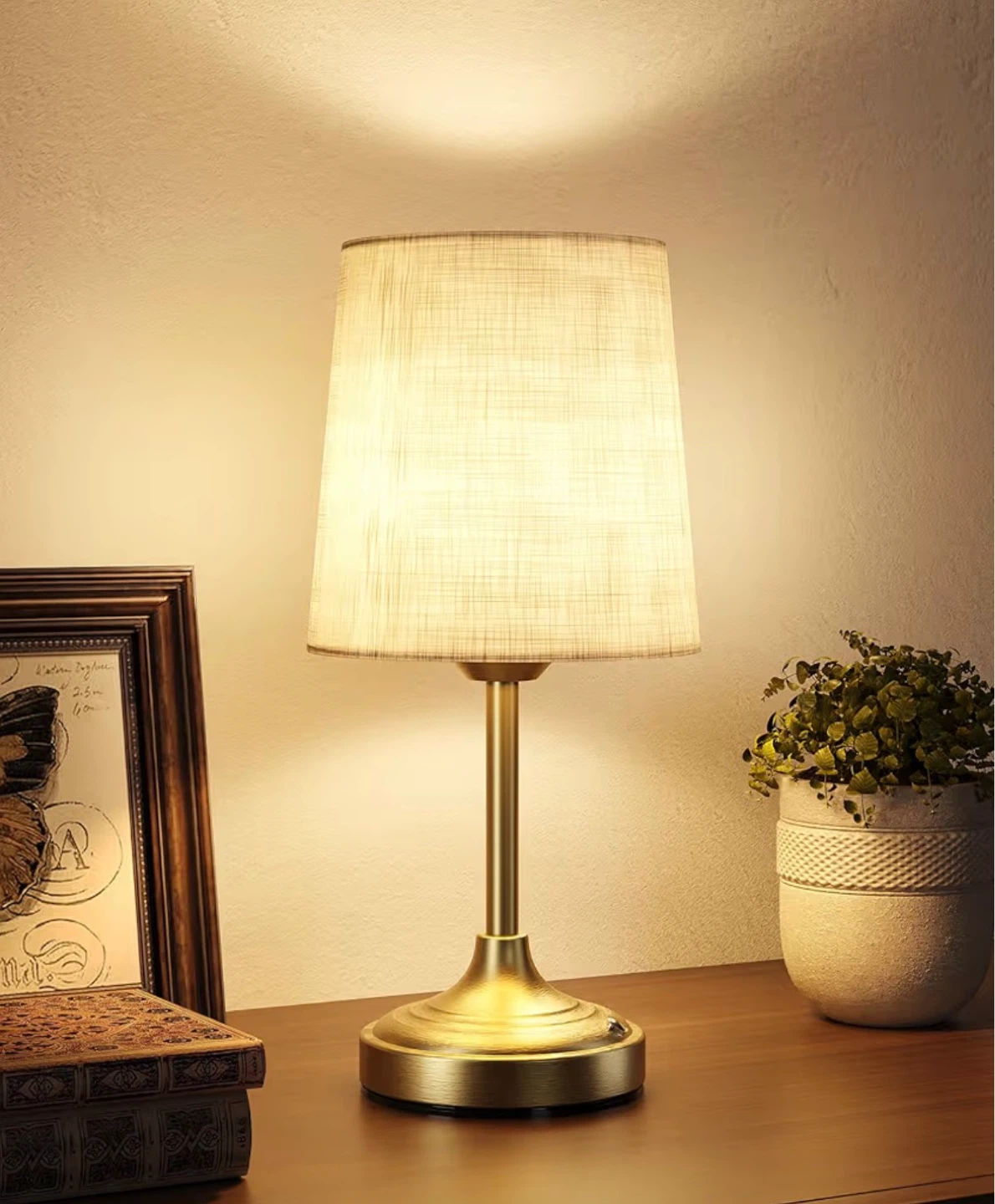 Cordless Table Lamp - USB Rechargeable, Touch Activated