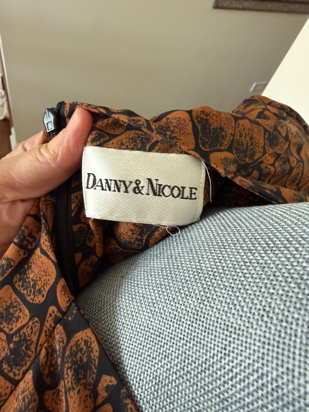 Danny & Nicole Women's Brown Snake Print Short Sleeve Dress - photo 4