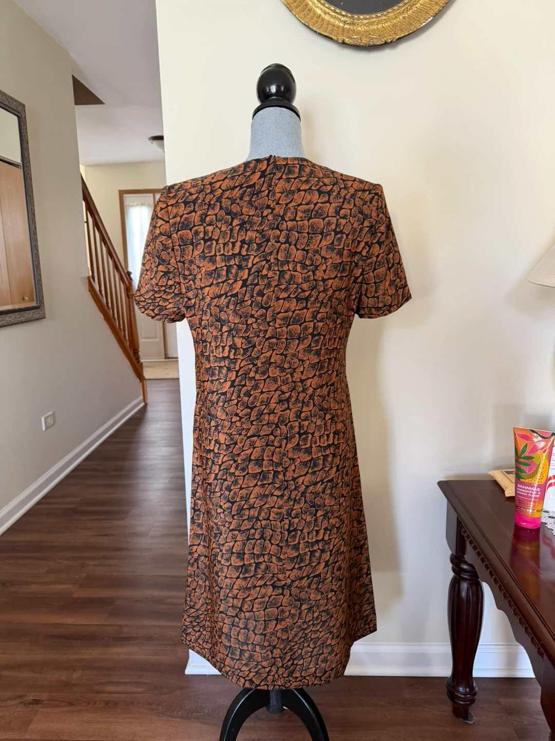 Danny & Nicole Women's Brown Snake Print Short Sleeve Dress - photo 3