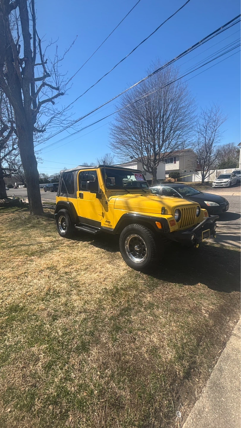 Yellow Jeep Wrangler