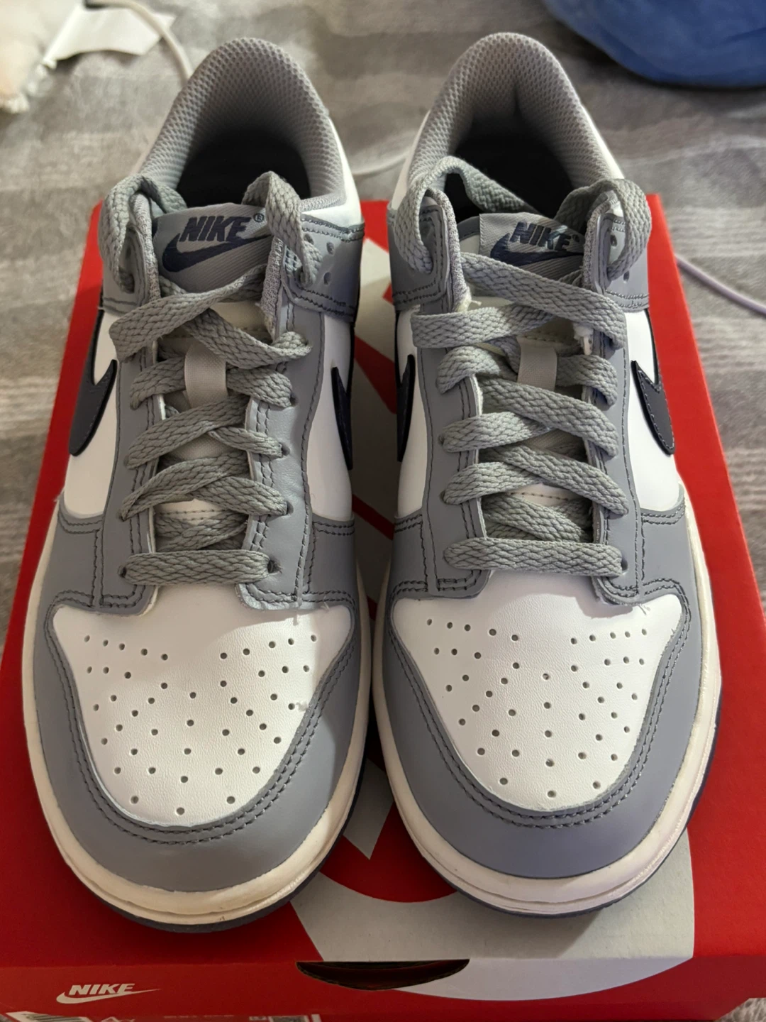 Nike Dunk Low (GS) Summit White/Light Carbon Sneakers - photo 5