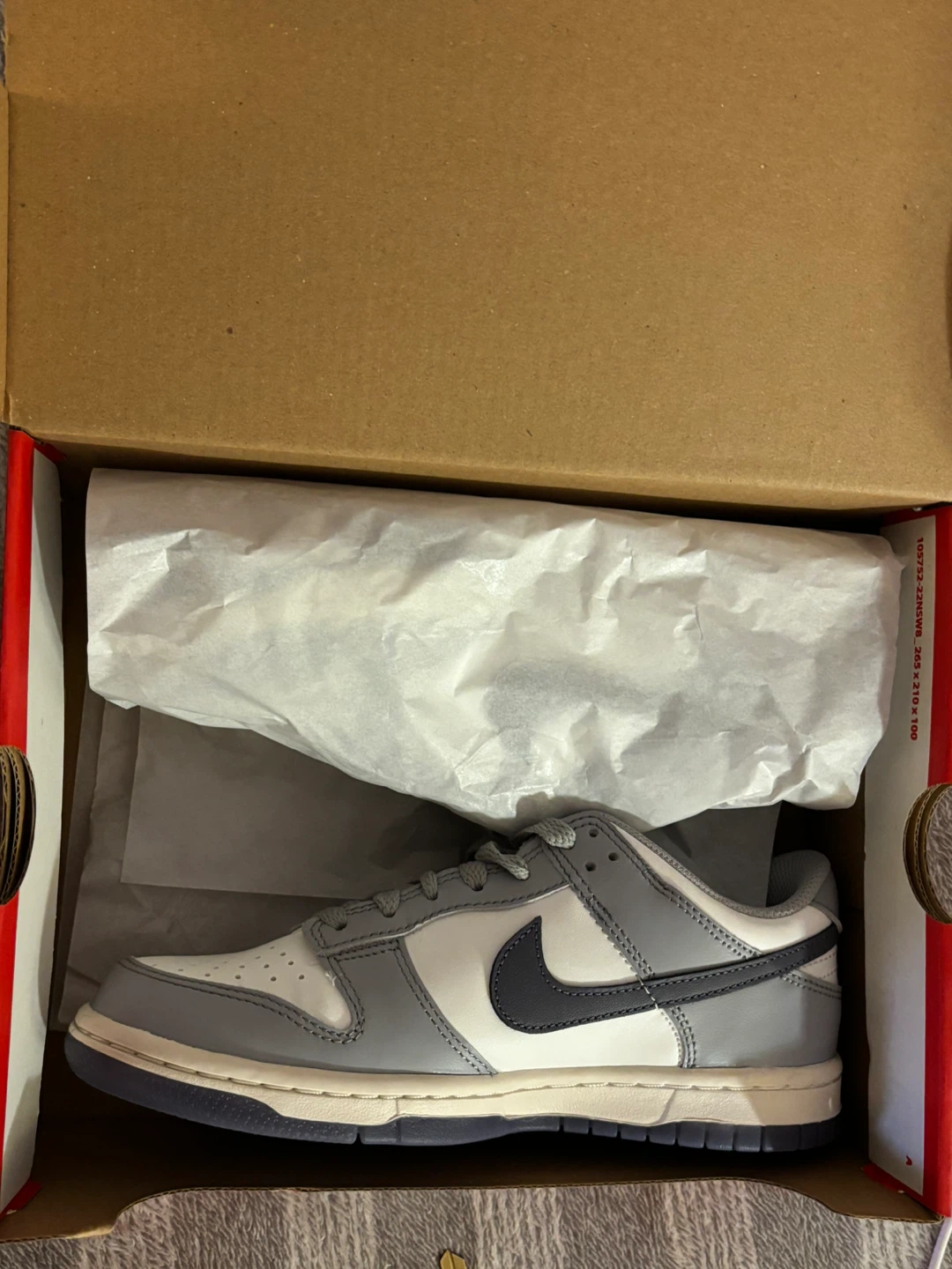 Nike Dunk Low (GS) Summit White/Light Carbon Sneakers - photo 4
