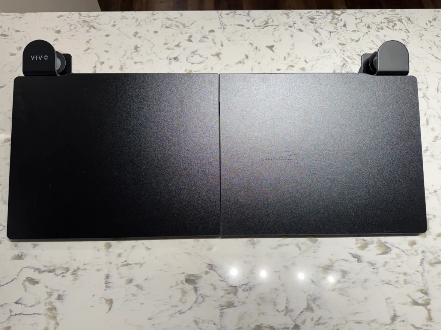 VIVO Black desk extension - photo 2