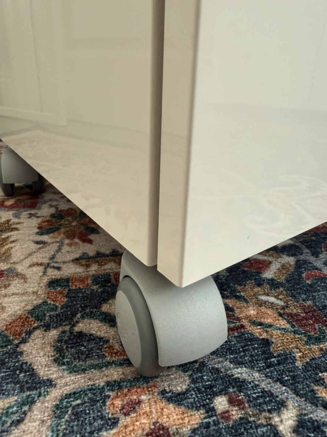 White 3-Drawer Rolling File Cabinet Ikea Bestå Burs - photo 4