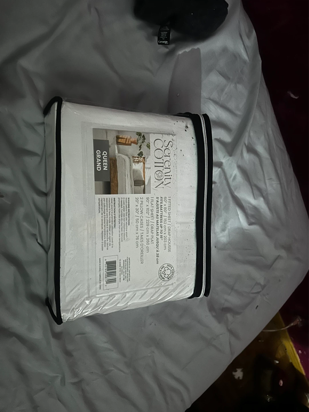 Serenity Cotton Queen Grand 4 Piece Sheet Set - photo 3