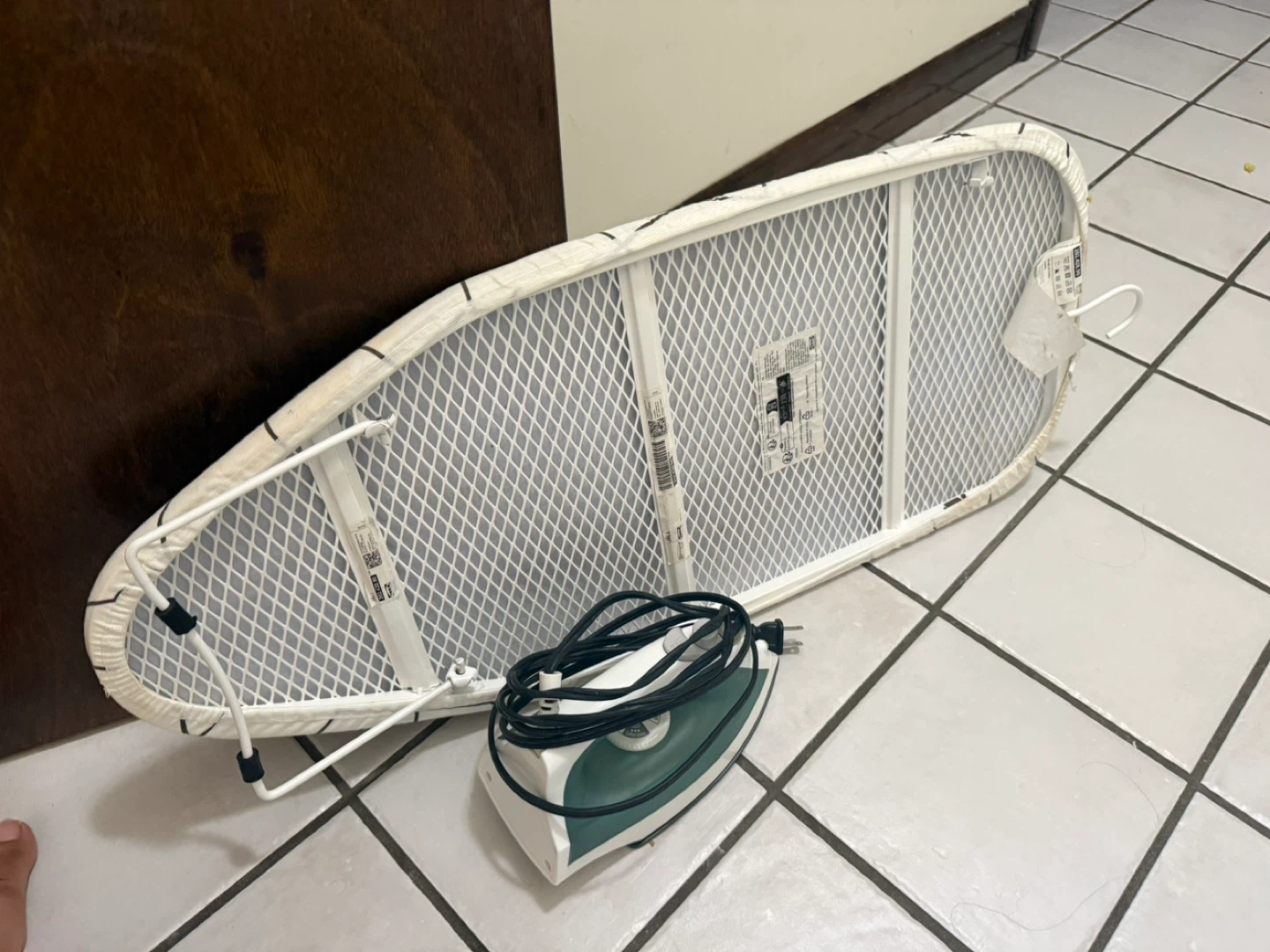 Ironing Board with Iron