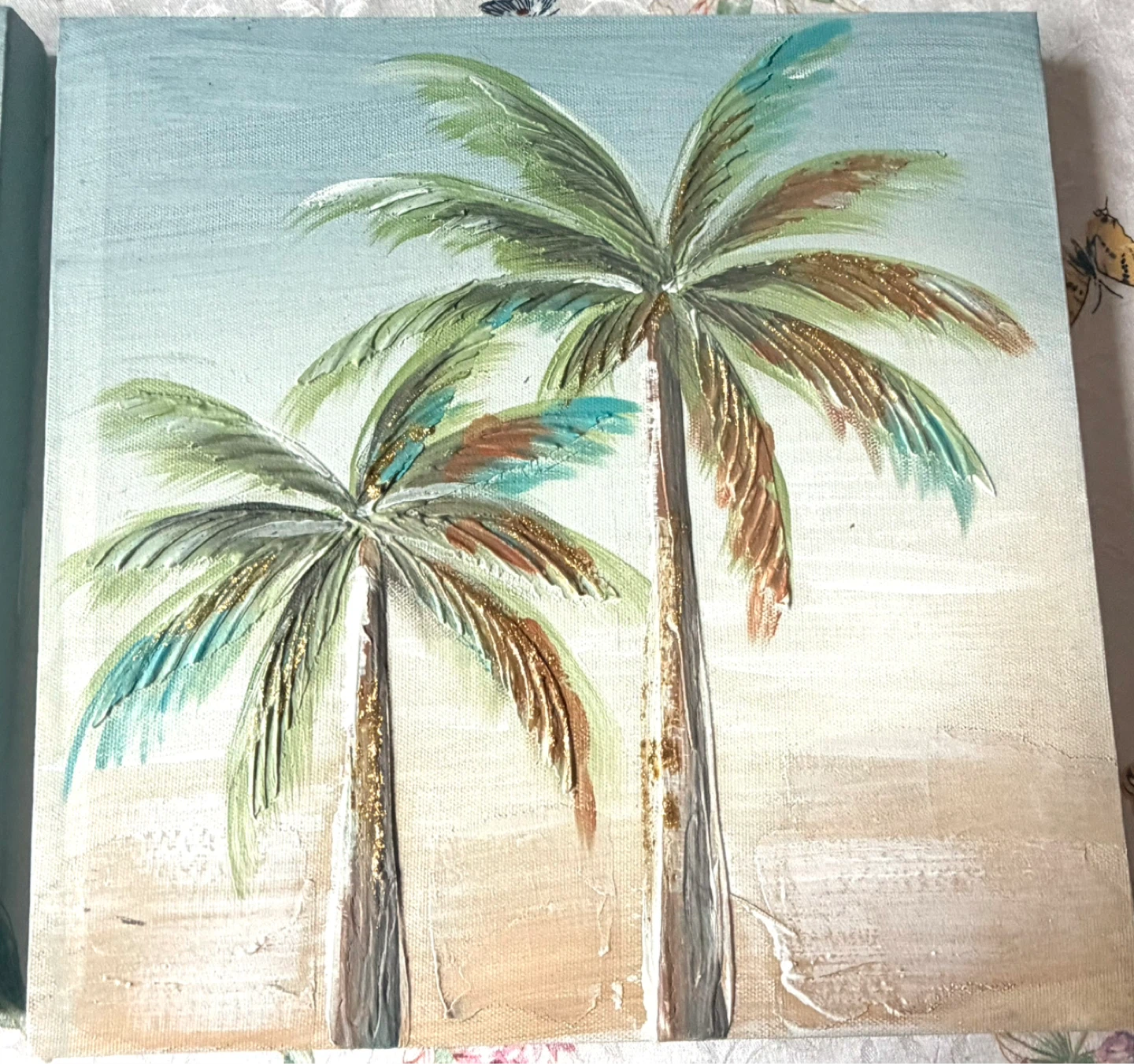 Palm Tree Canvas Art Set - 2 Pieces